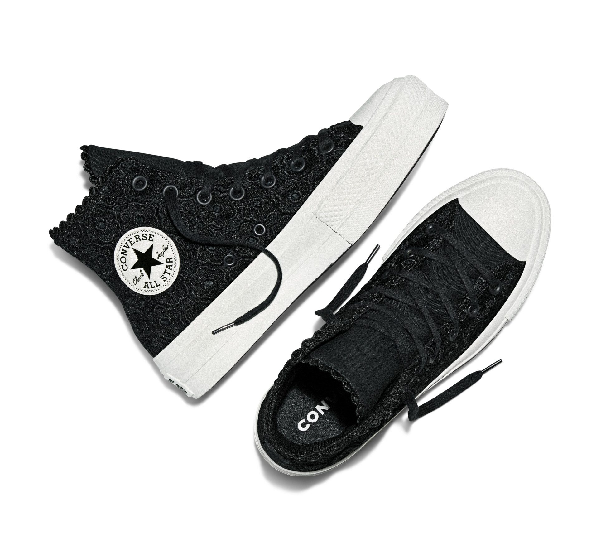 Converse CHUCK TAYLOR ALL STAR LIFT PLATFORM CROCHET Sneaker für vielseitige Freizeitaktivitäten, mit Gummilaufsohle – Bild 4 von 5