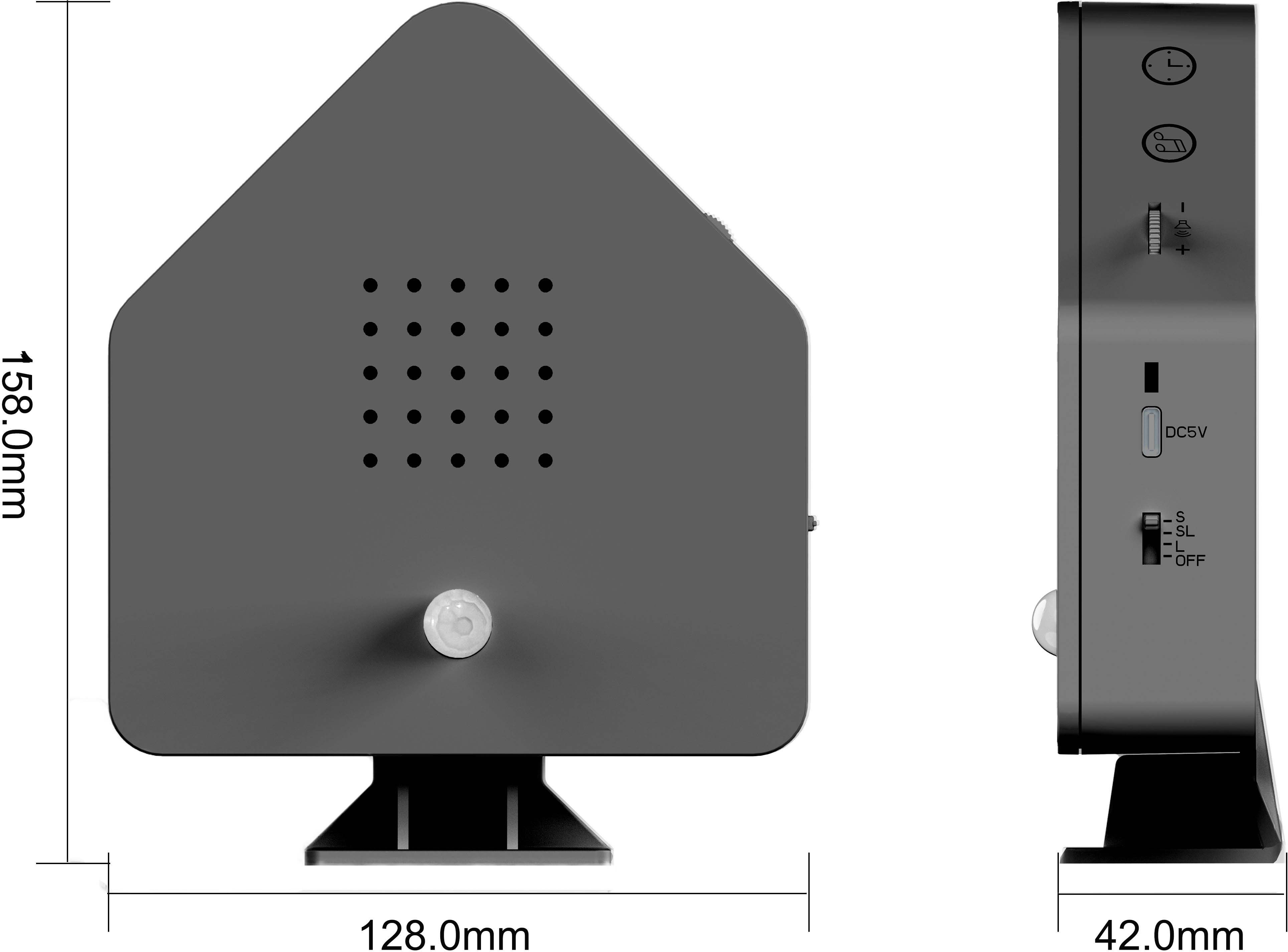 Northpoint LED Dekolicht Naturgeräuschebox Vogelzwitscher Bewegungsmelder Licht Aufladbar – Bild 3 von 5