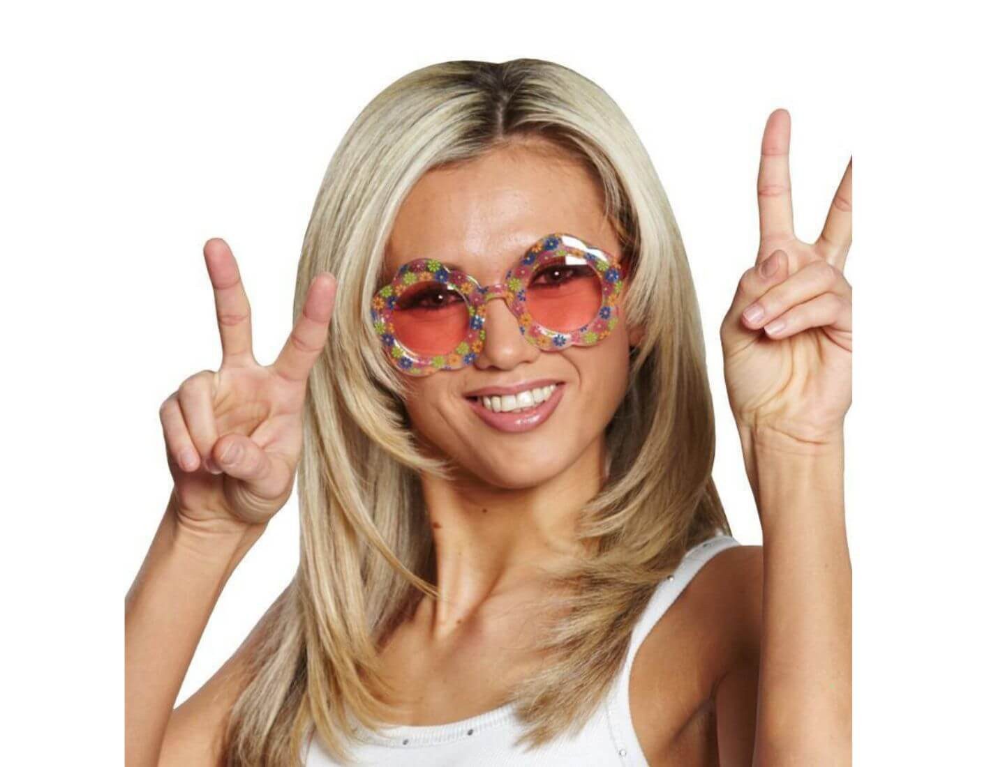Party x People Kostüm Brille Flower Power