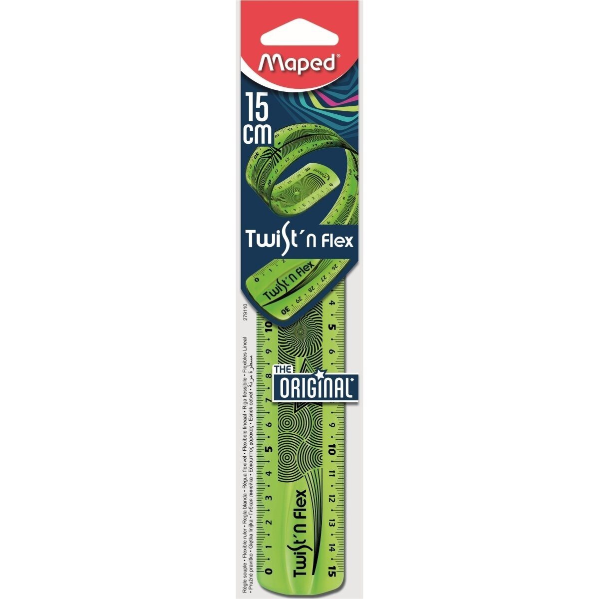 MAPED Lineal Lineal Twist'n Flex 15 cm farbig sortiert in Blisterverpackung