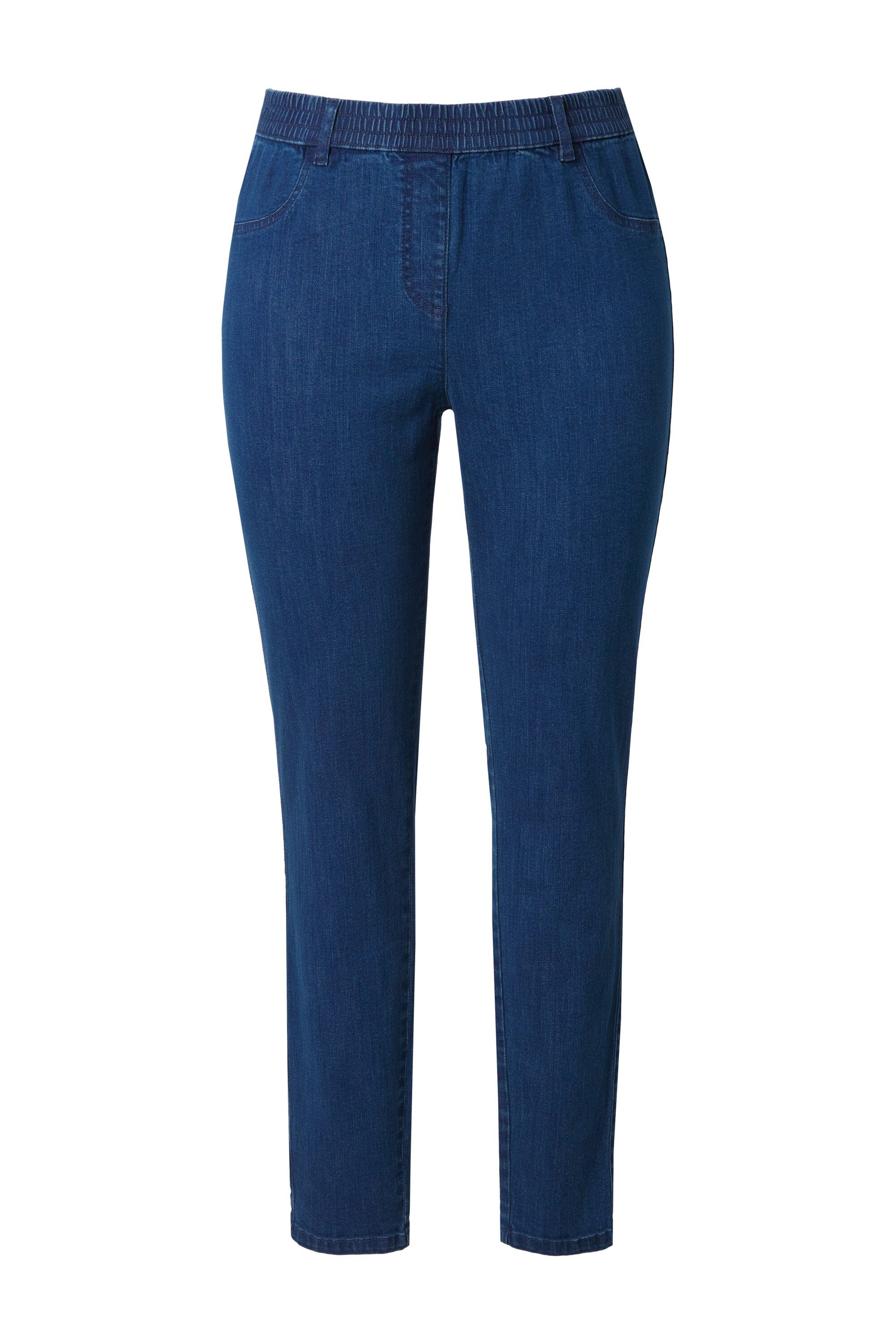 Ulla Popken Jeggings Jeggings schmales Bein Elastikbund Biobaumwolle günstig online kaufen