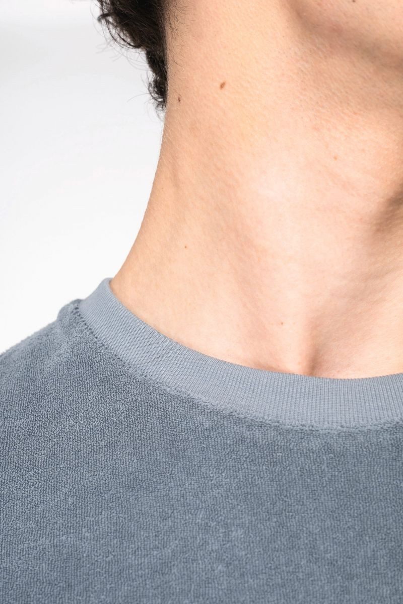 Native Spirit Rundhalsshirt Umweltfreundliches T-Shirt aus Frottee für Herren