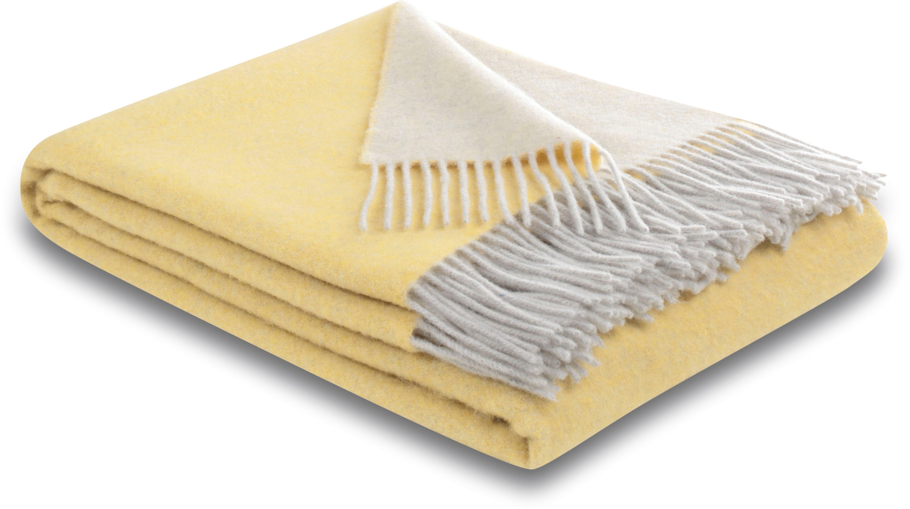 Wohndecke Soft Impression im Doubleface-Look, Biederlack, Baumwolle-Kaschmir-Mix