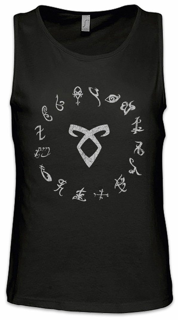 Tanktop S Runes Ärmelloses T-Shirt Symbol Zeichen Logo Shadowhunters Sign