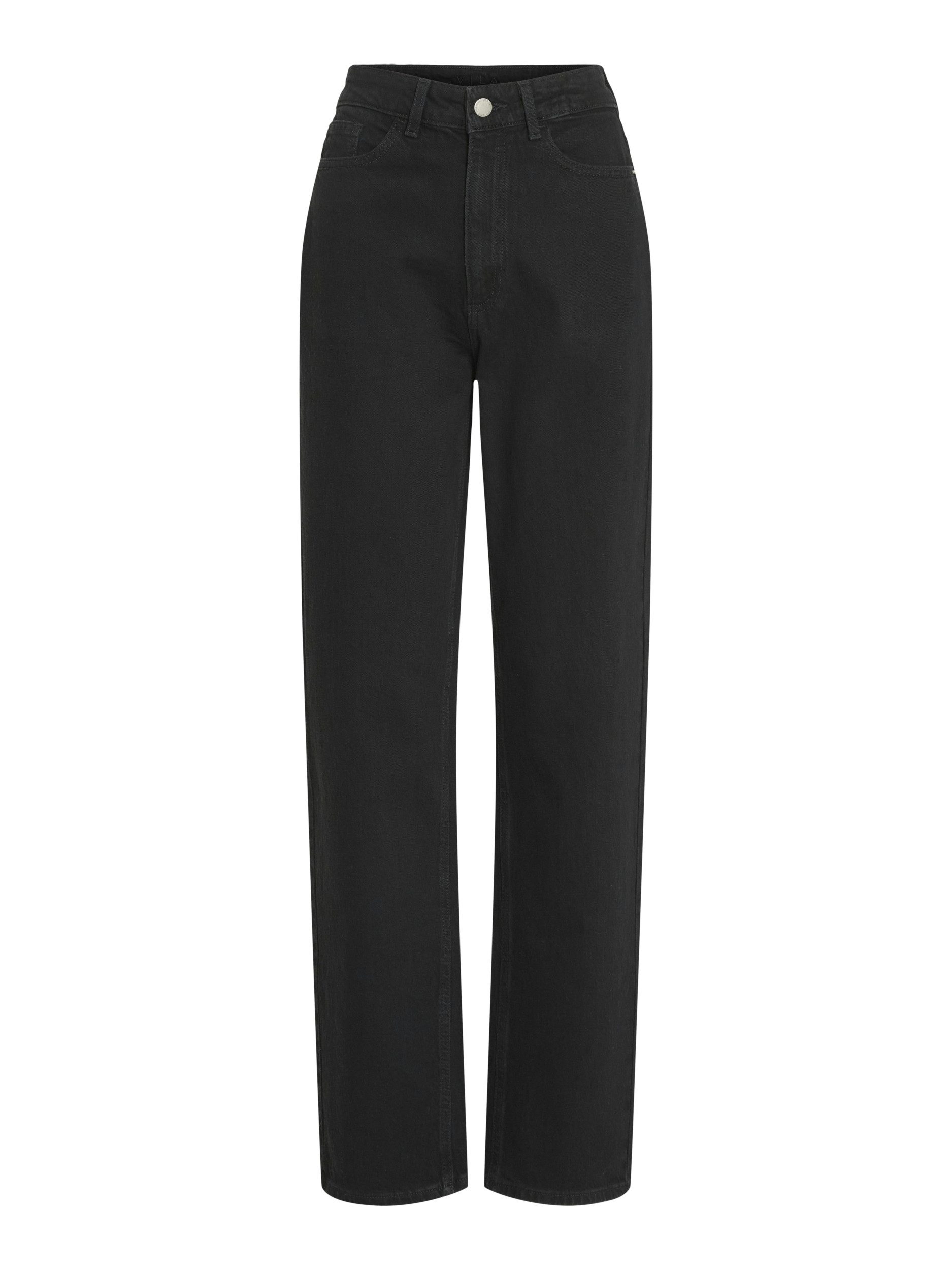 Vila 5-Pocket-Jeans VIKELLY JAF HW STRAIGHT JEANS-NOOS Black Denim/VIL 221 günstig online kaufen