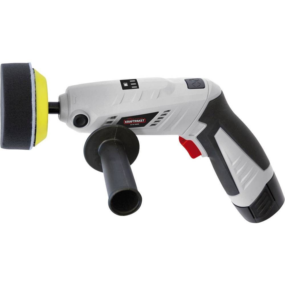 Dino KRAFTPAKET Polishing Machine The rotating housing opens up completely new possibilities 640256, Infinitely variable speed control, rechargeable via 230 V