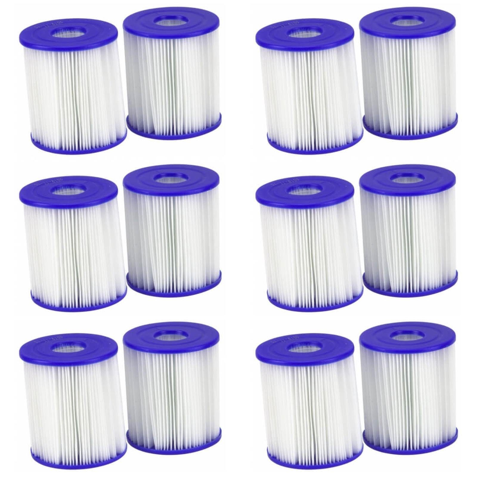 SummerWaves Pool-Filterkartusche Summer Waves Filterpatrone 12er Pack Größe 1 für Fast Pool Sets