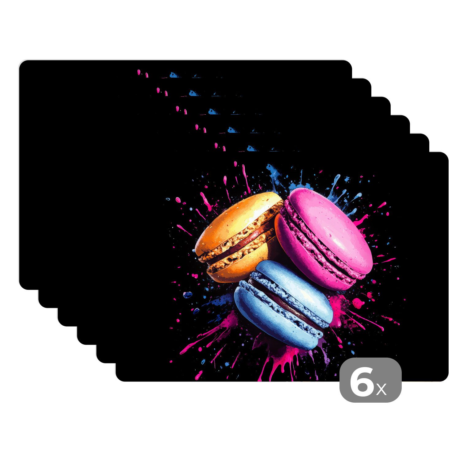 MuchoWow Platzset Makronen - Dessert - günstig online kaufen