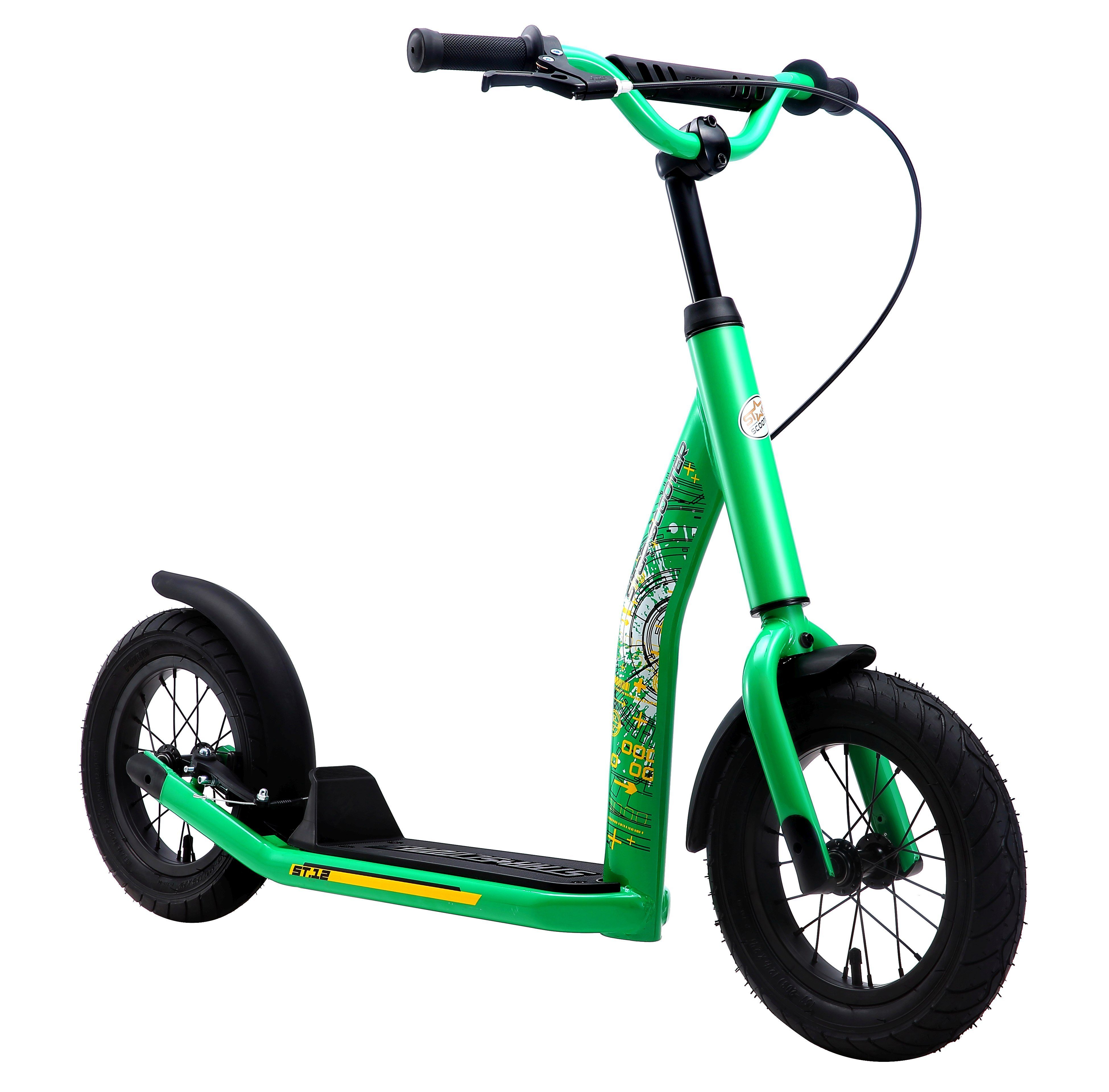 Star-Scooter Cityroller 12 Zoll, Kugelgelagerte leichtgängige Lenkung