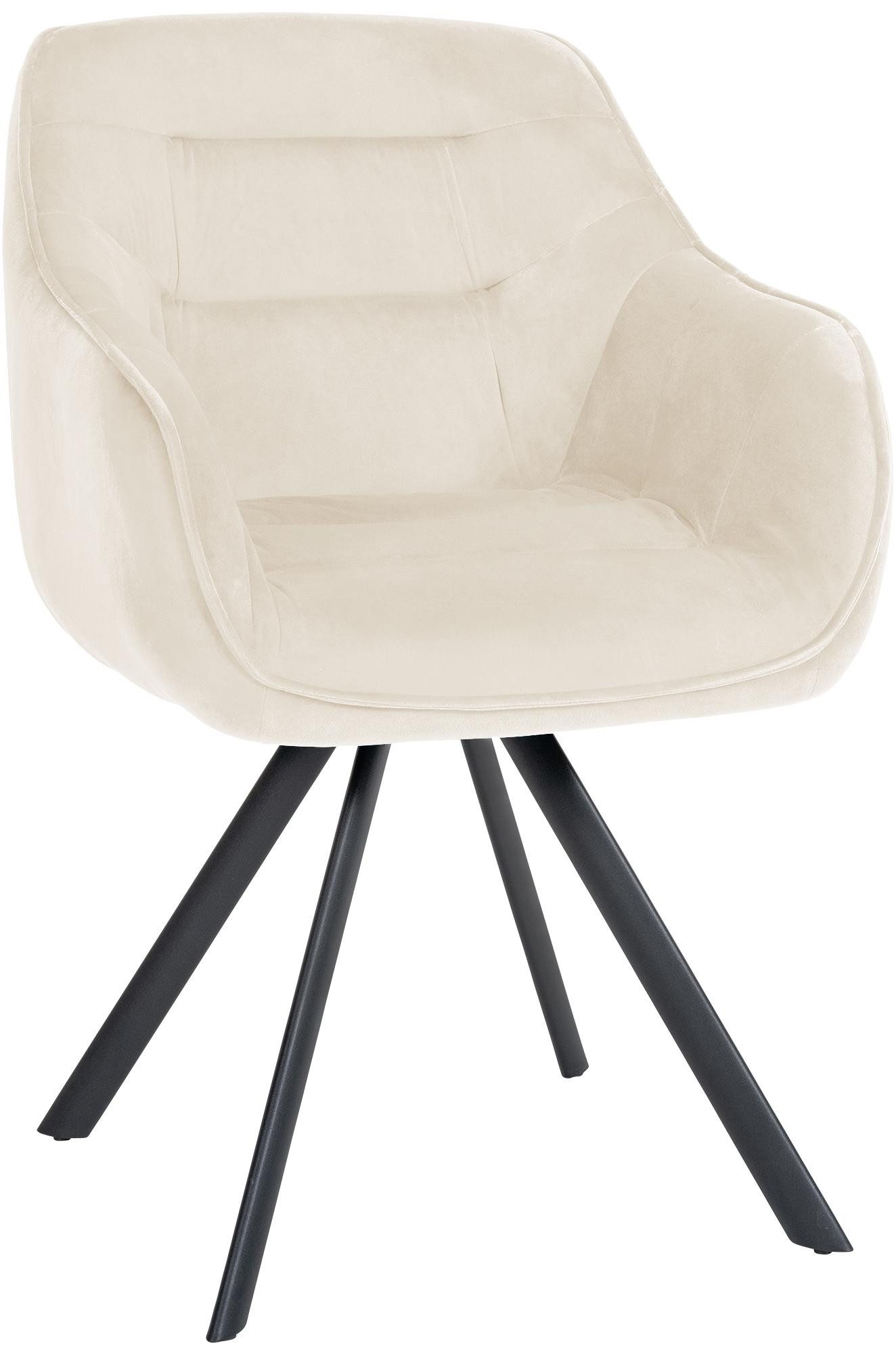 CLP Esszimmerstuhl Russel, Samt oder Antik Stoff