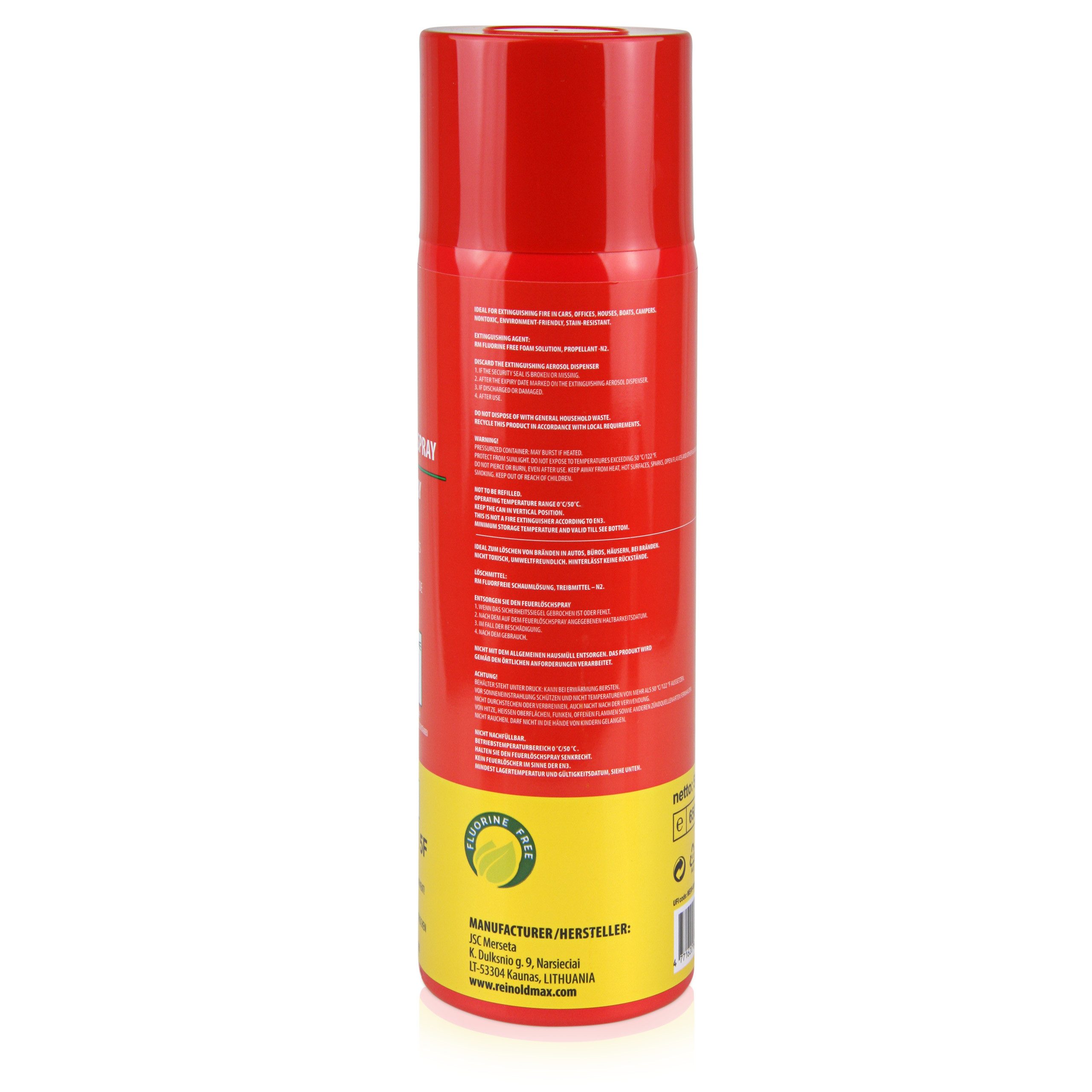Höfer Chemie GmbH Feuerlöschspray 3x 500ml Feuerlöschspray für den Haushalt, (3-St) Schneller Brandschutz für Haushalt und Garten – Bild 4 von 4