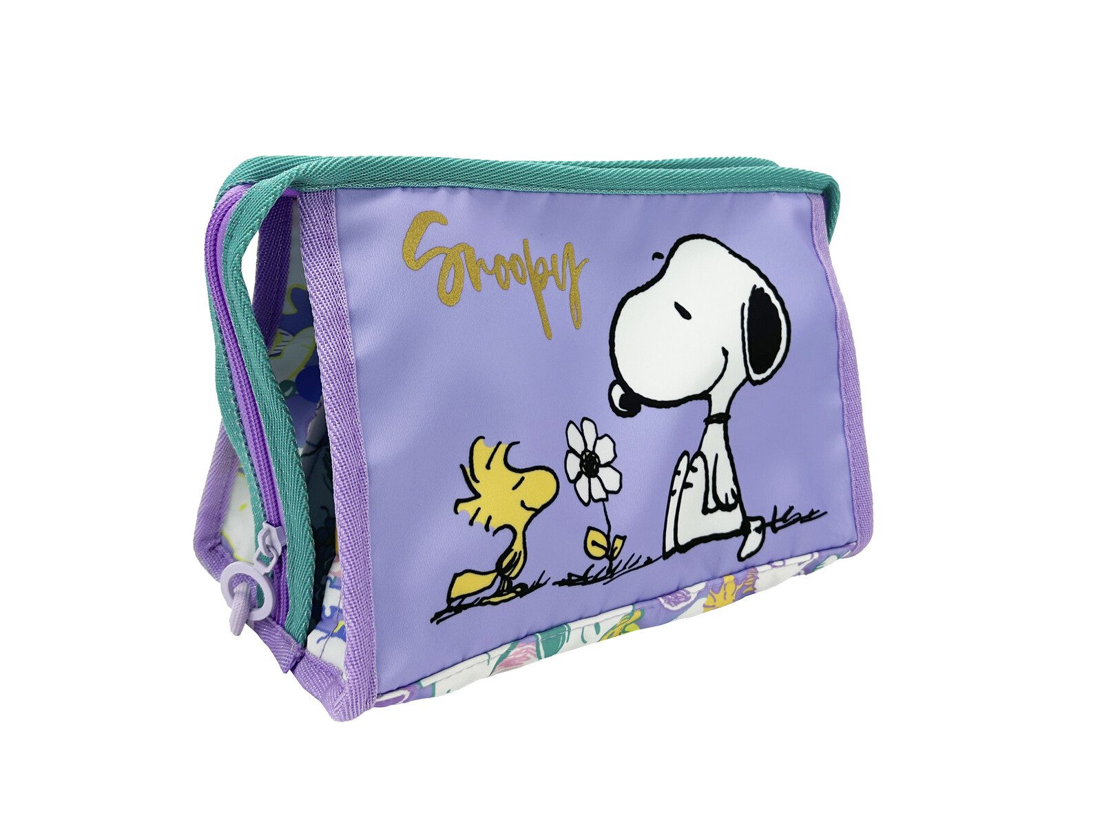 Snoopy Kulturbeutel Necessaire Kulturtasche Kosmetiktasche mit Griff Reiseetui