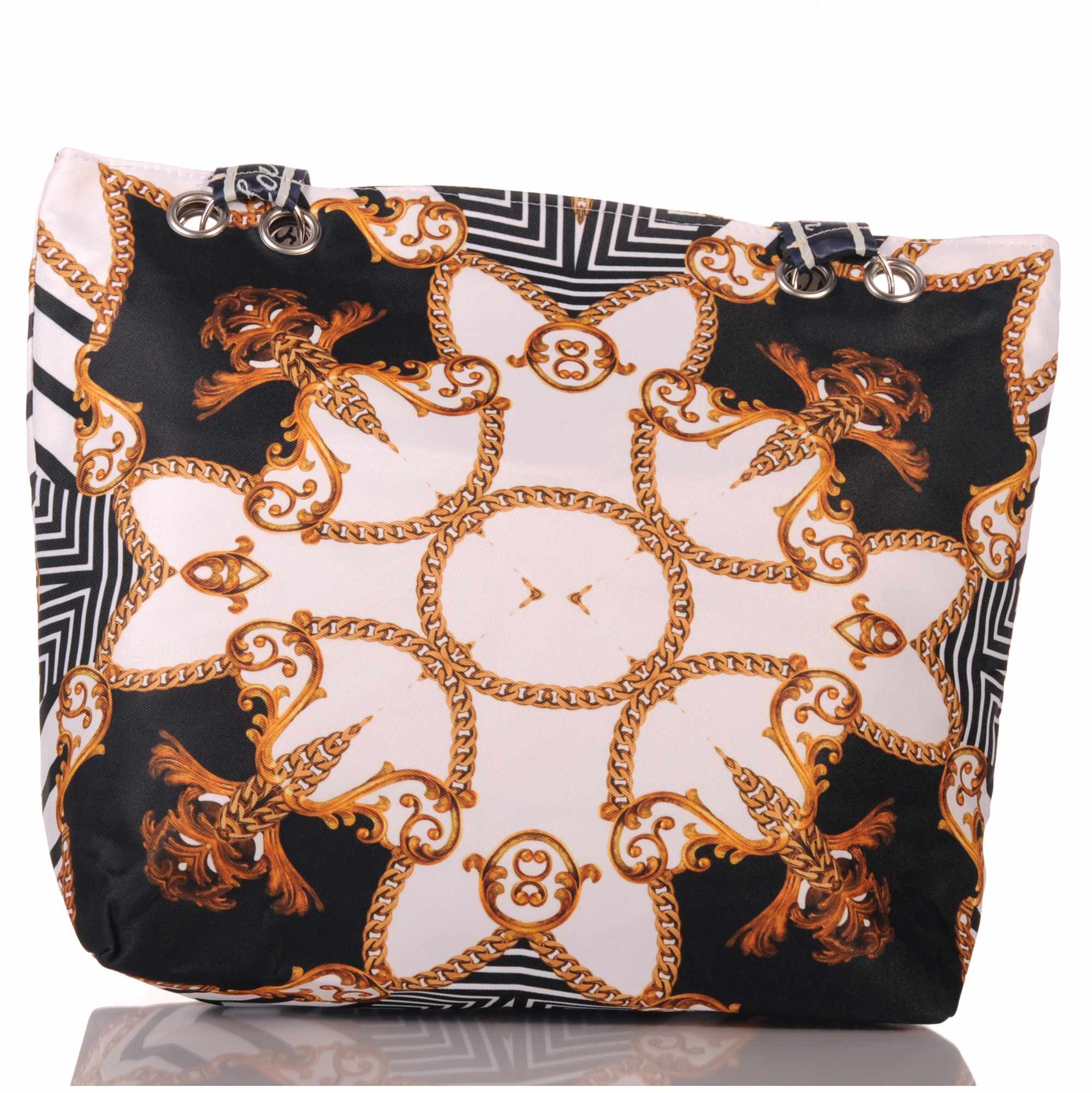 KMISSO Umhängetasche Elegante Strandtasche mit Kettenmuster 30745 (1-tlg), im eleganten Look
