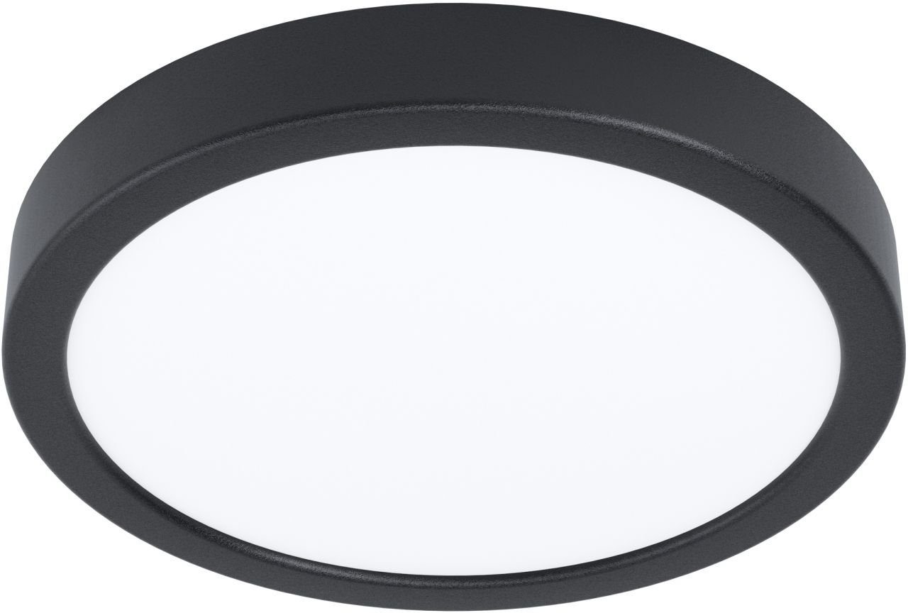 Eglo dimmbar Bewegungsmelder Smart Fueva Nicht 5 Ø schwarz LED, nicht Home-fähig cm, EGLO LED Aufbauleuchte 21 ohne Deckenleuchte