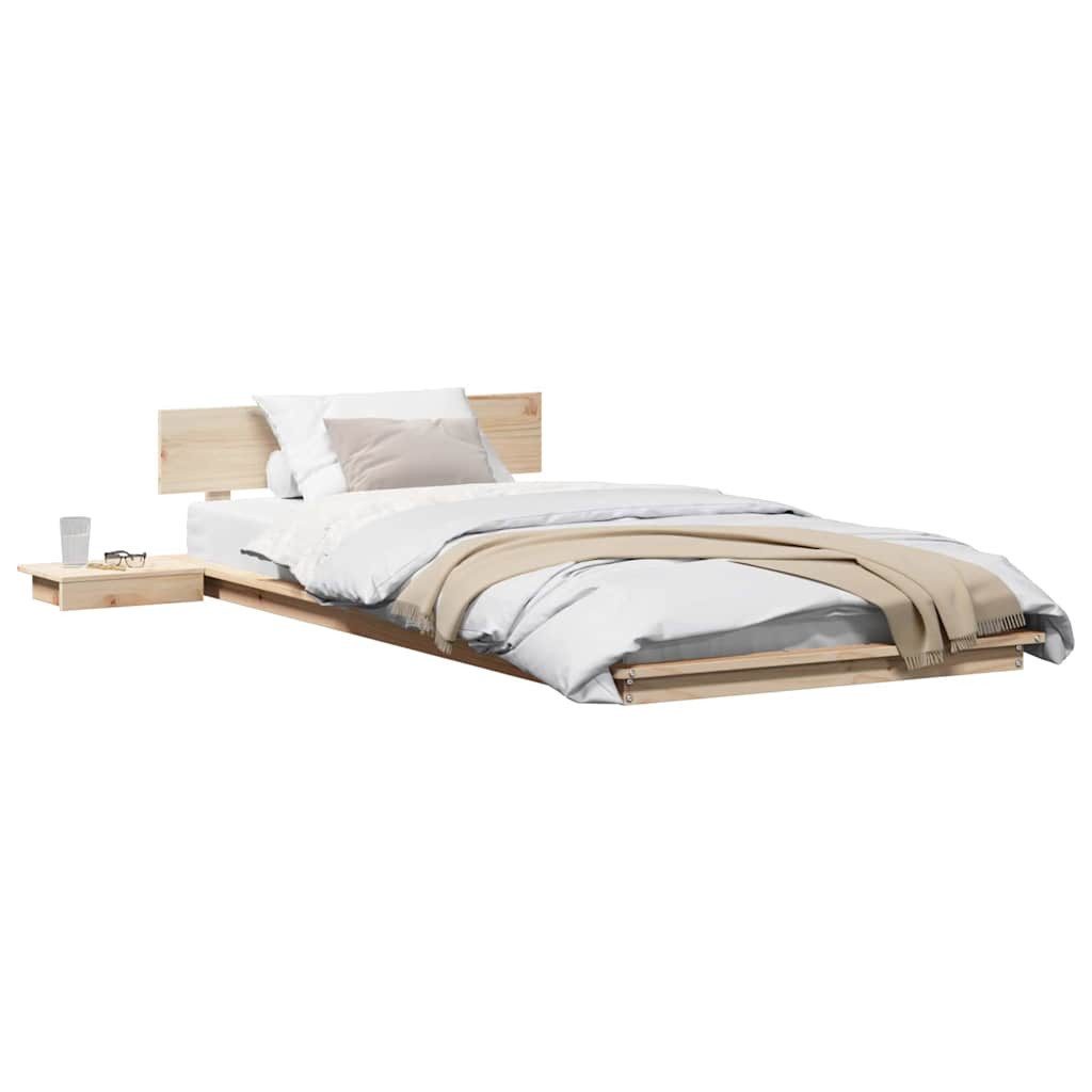 vidaXL Bett Bettgestell Braun 75 x günstig online kaufen