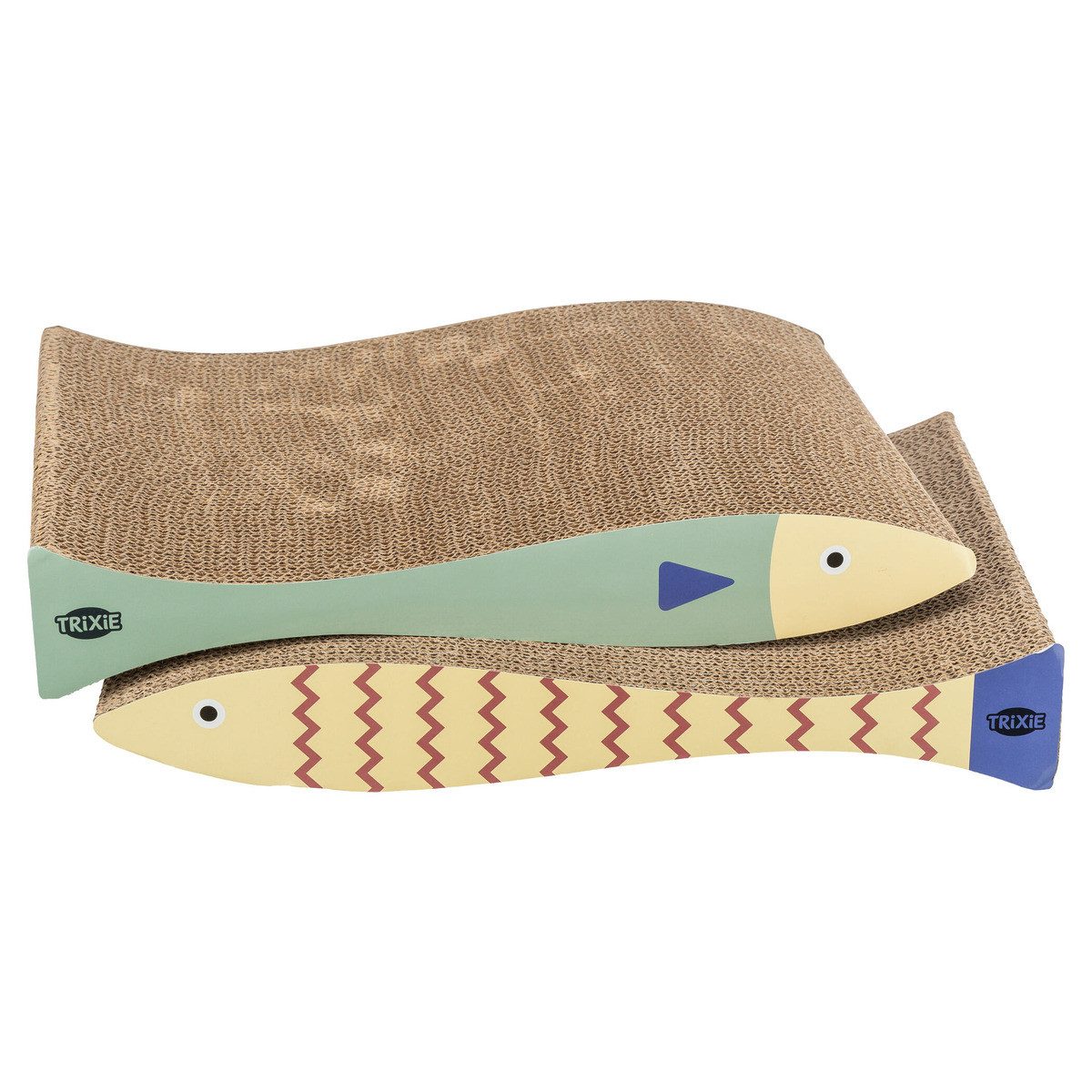 Kratzpappe Kratzpappe in FIschform mint/creme - 2er Pack