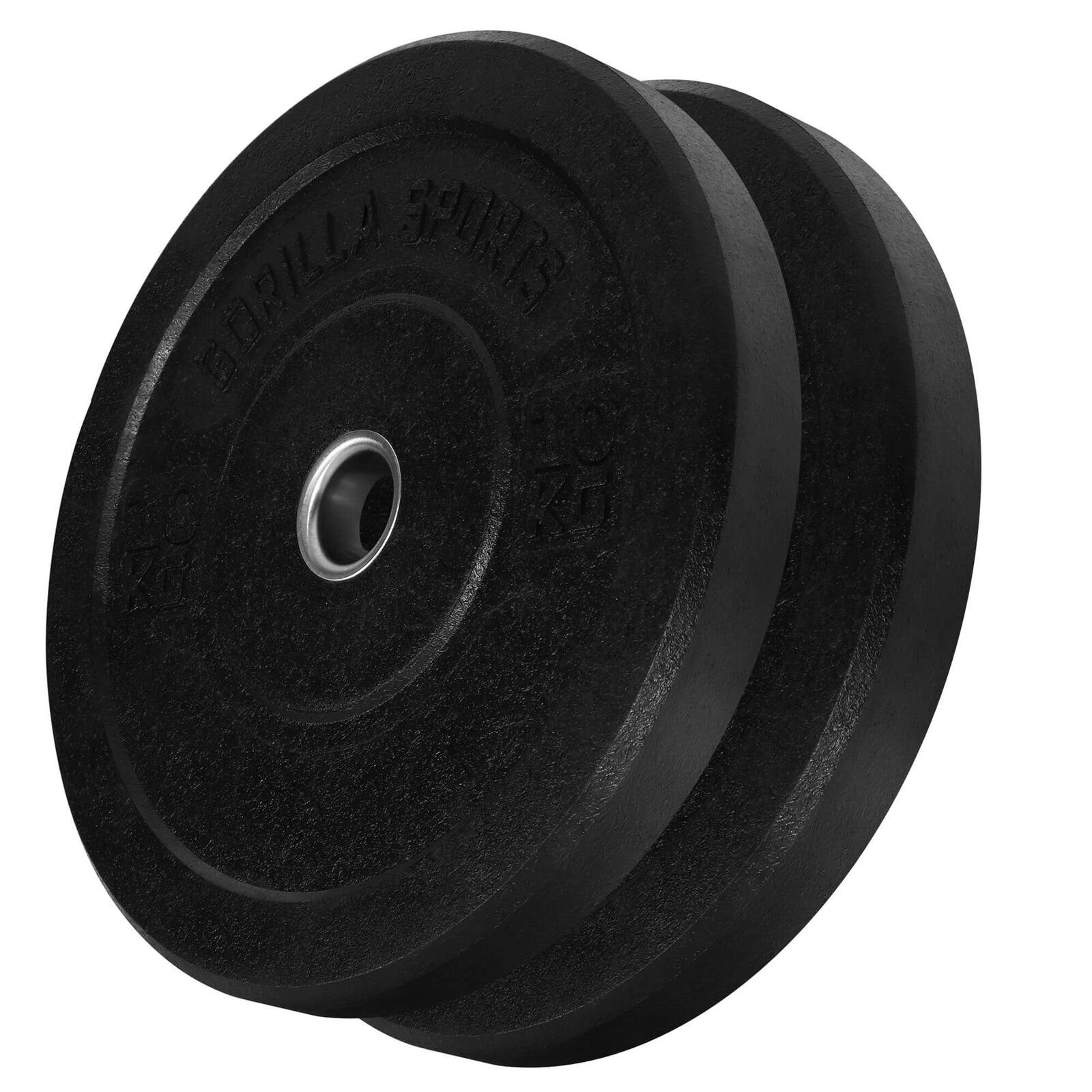 GORILLA SPORTS Hantelscheiben Olympia,5-50kg Gewichte,Einzeln/Set,Bumper Plates,Gewichtsscheiben Set 2x10kg