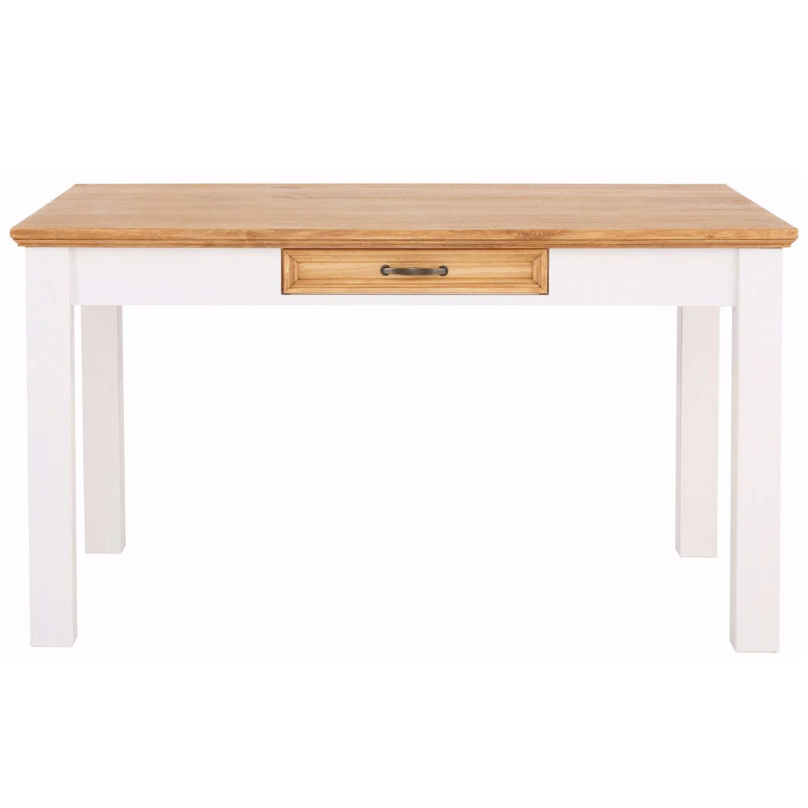 OTTO home Esstisch Selma, mit Schublade, aus massivem Kiefernholz, Breite 140 oder 180 cm