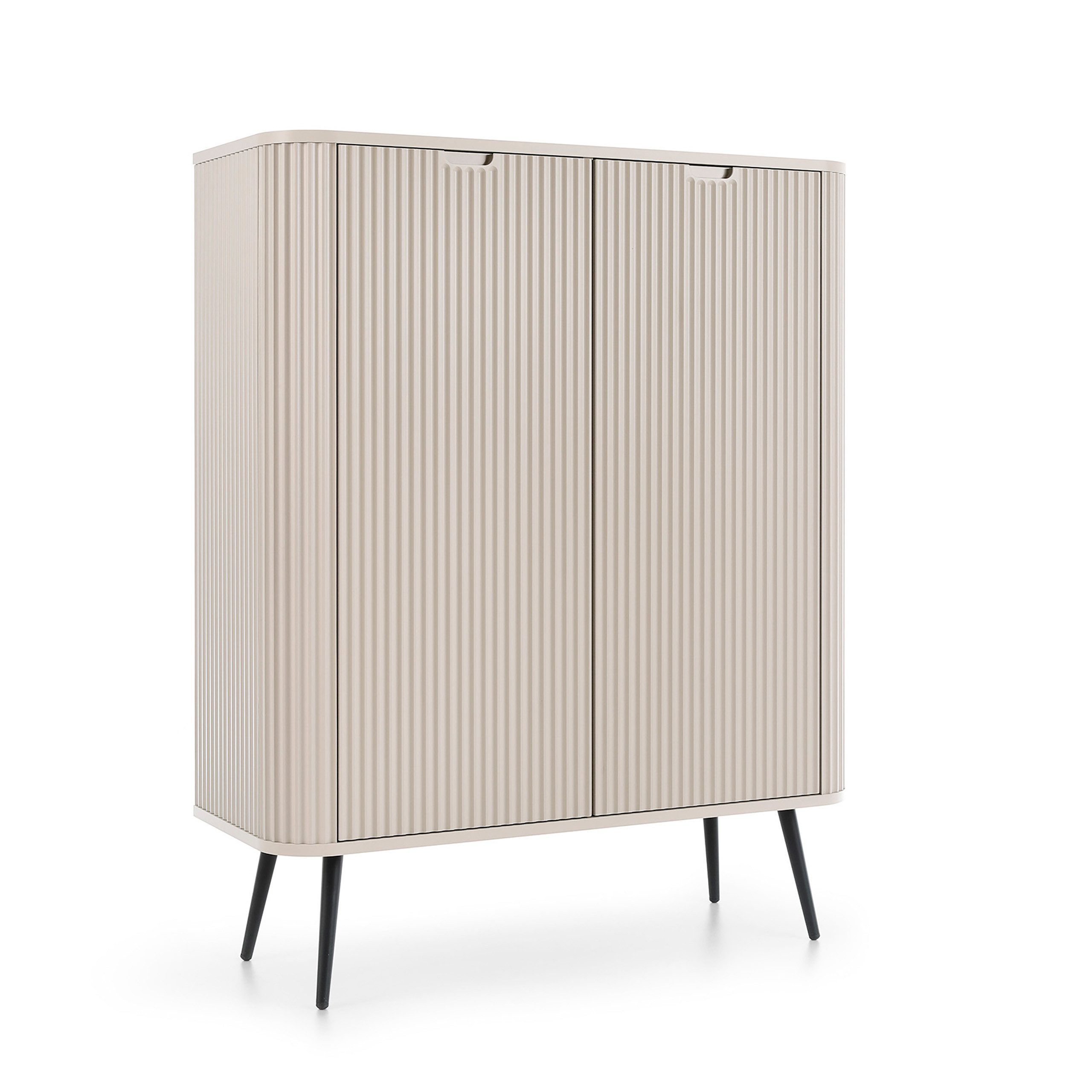 Kommode ZENZERO 103 cm Sideboard mit 2 Türen Kaschmir