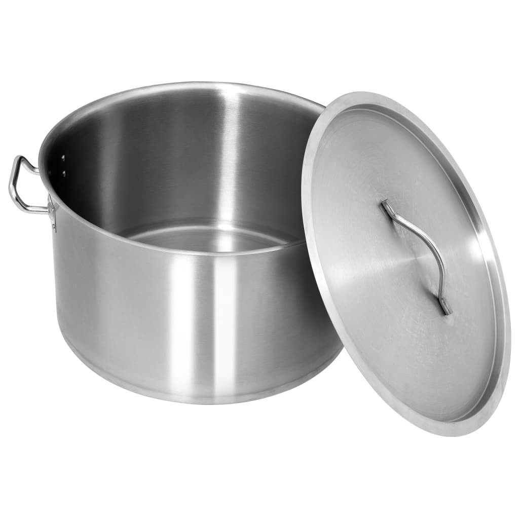 vidaXL Suppentopf Suppentopf 44 L 45×28 cm Edelstahl – Bild 3 von 5