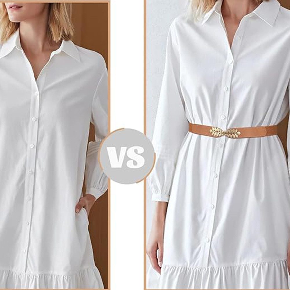 Zaewry Taillengürtel 3 Stücke Elastischer Taillengürtel für Damen Vintage Breiter Gürtel für Kleid