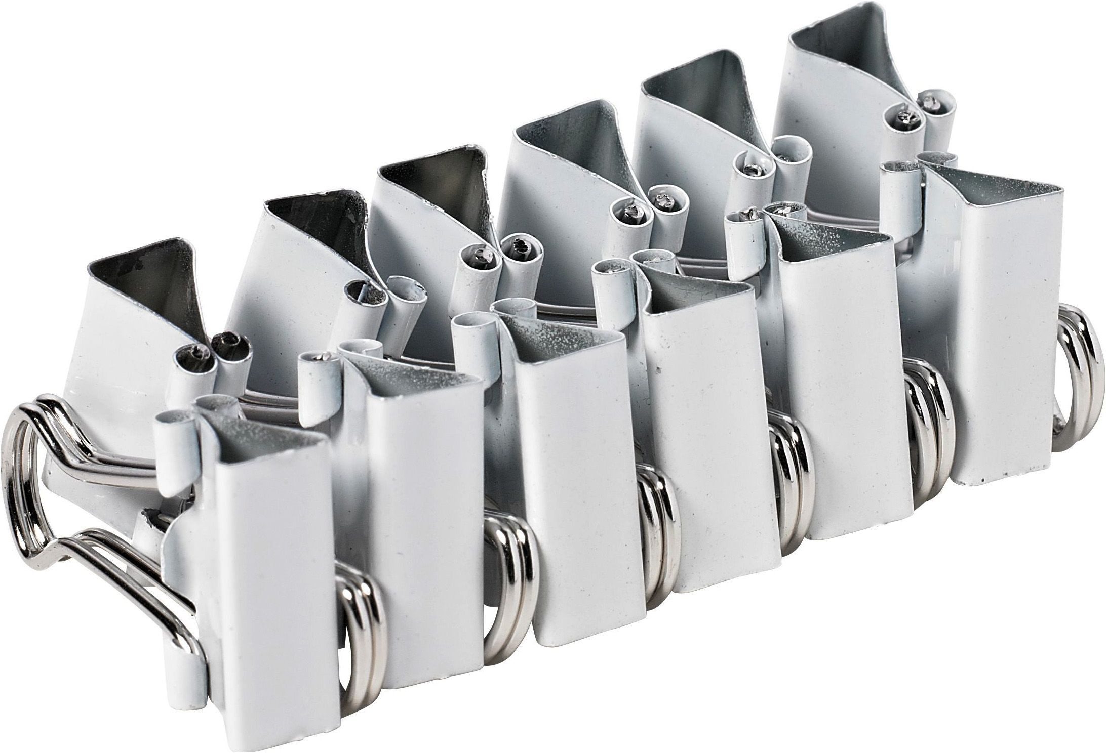 ALCO Büroklammer Foldbackklammer Metall vernickelt 19mm weiß VE=12 Stück