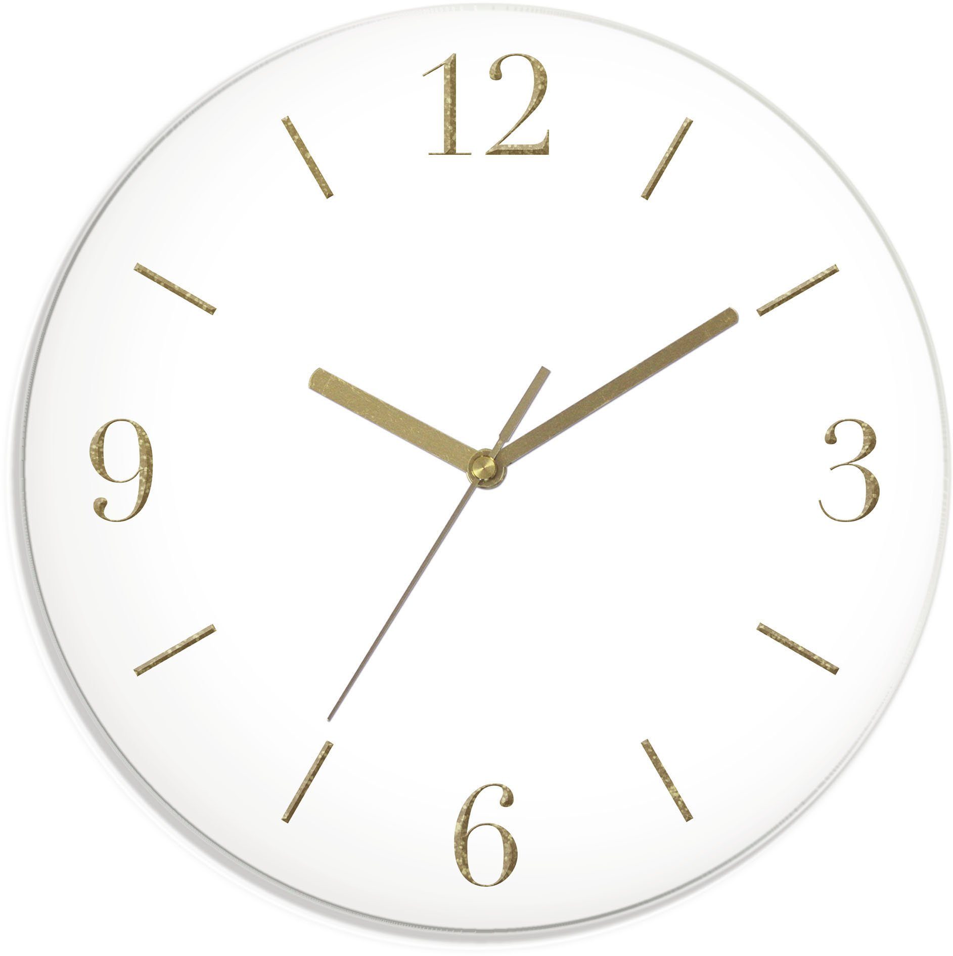 Leonique Wanduhr Aurum (wahlweise mit Quarz- oder Funkuhrwerk, lautlos ohne günstig online kaufen