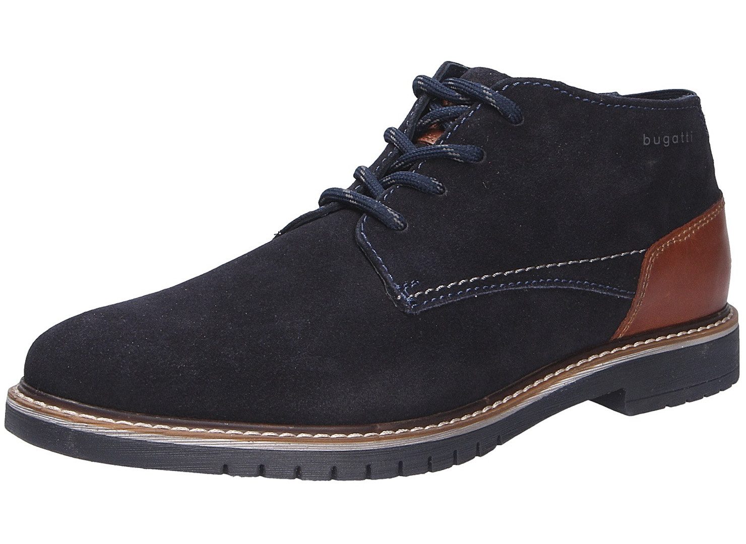 bugatti Herren Stiefel blau Größe Schnürstiefel