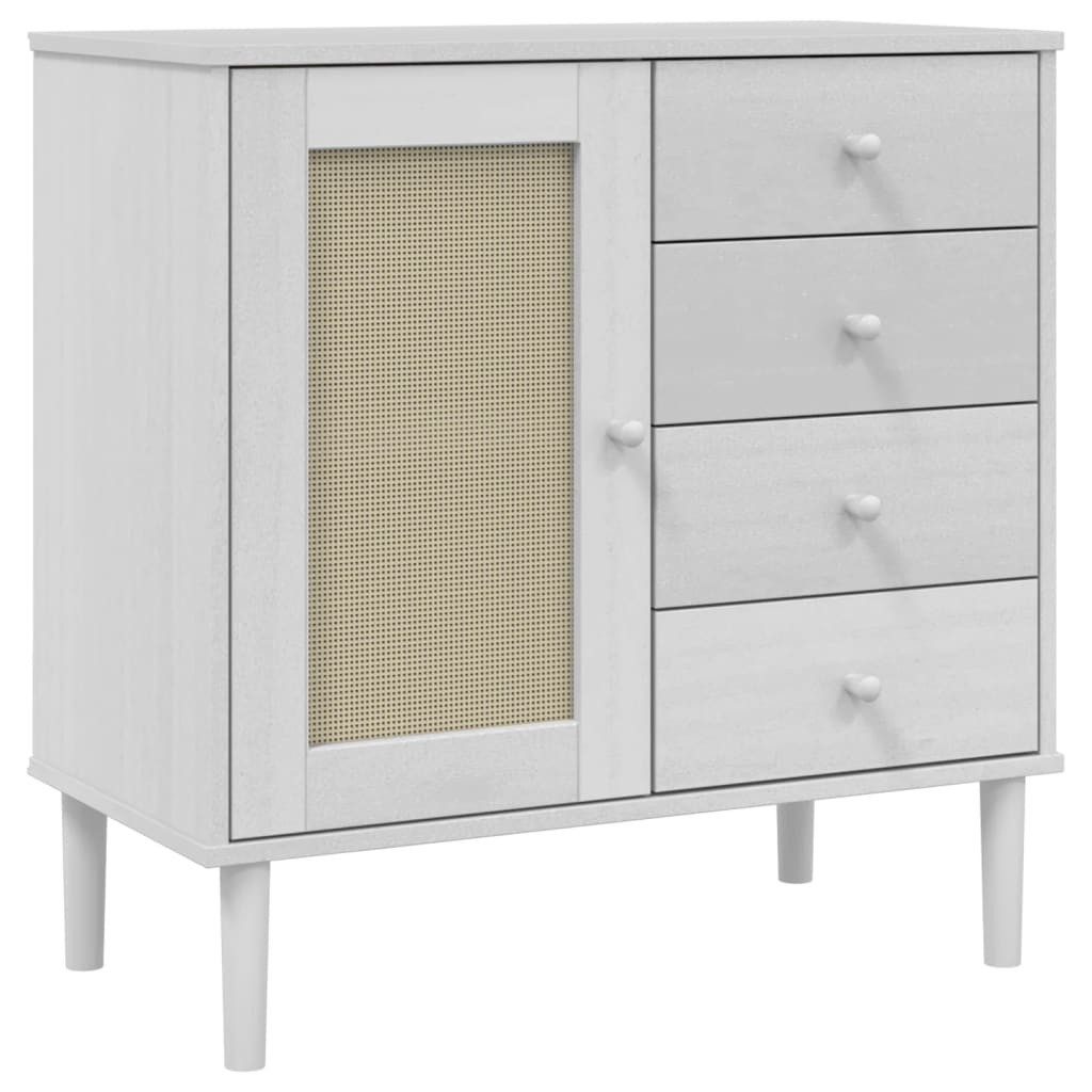 vidaXL Sideboard Sideboard SENJA Rattan-Optik Weiß günstig online kaufen