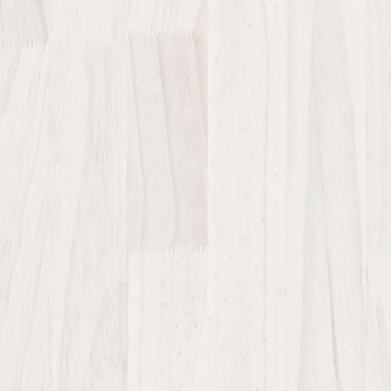 vidaXL Nachttisch Nachttisch Weiß 40x30,5x40 cm Kiefer Massivholz
