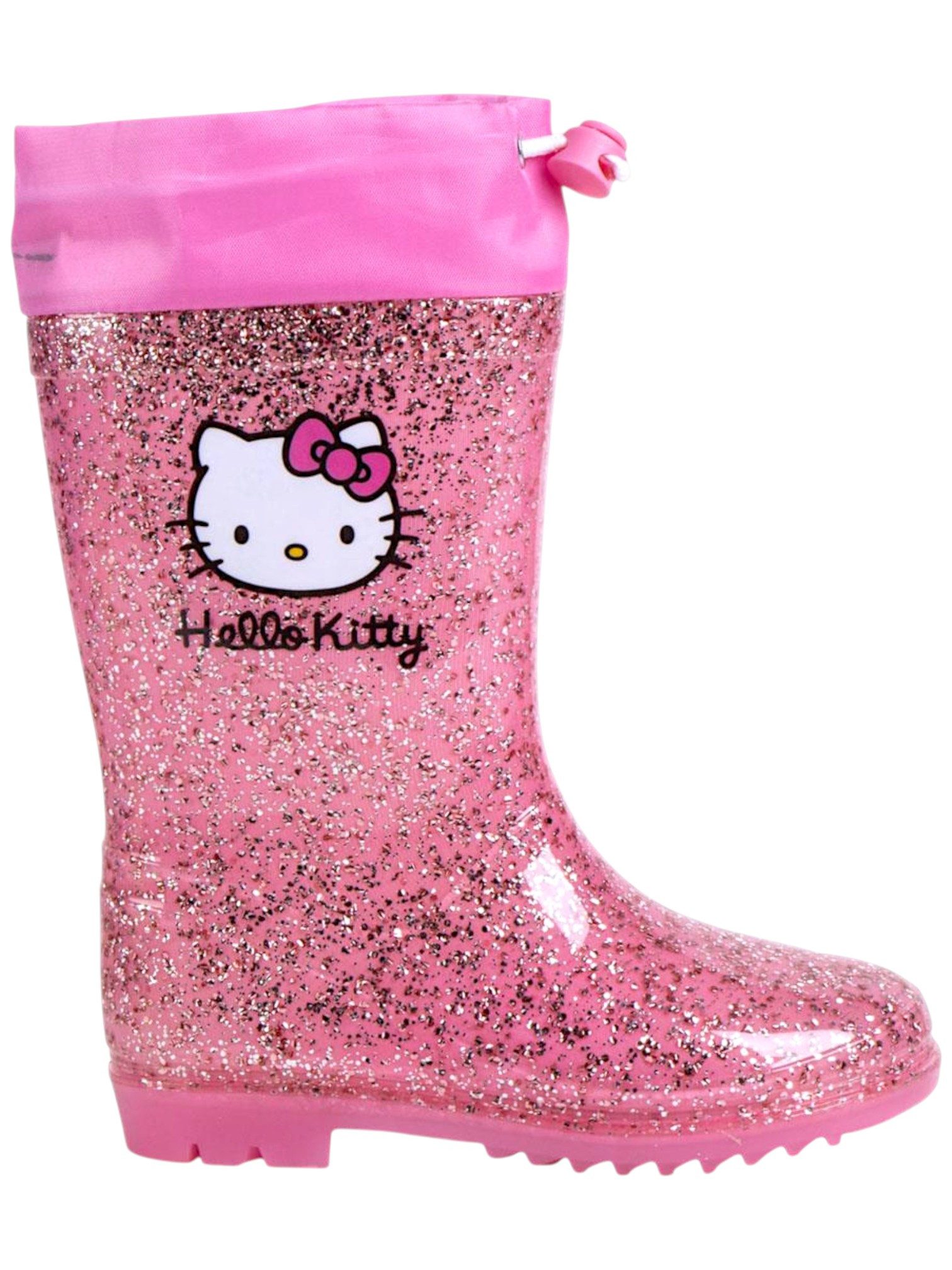 Cerdá Hello Kitty mit Glitzer Gummistiefel Mädchen Regenstiefel Gr. 25 - 32