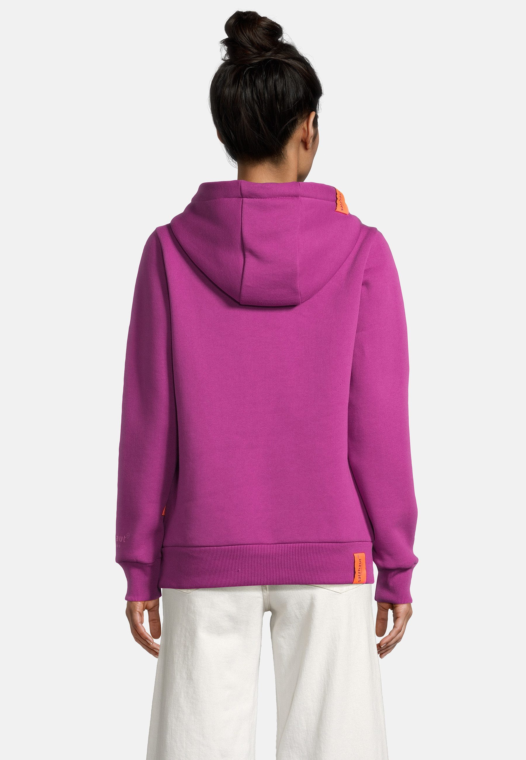 salzhaut Hoodie SÜNN Damen Tailliert salzhaut Kapuzenpullover – bequemer Fit und nordisch klares Design – Bild 5 von 5