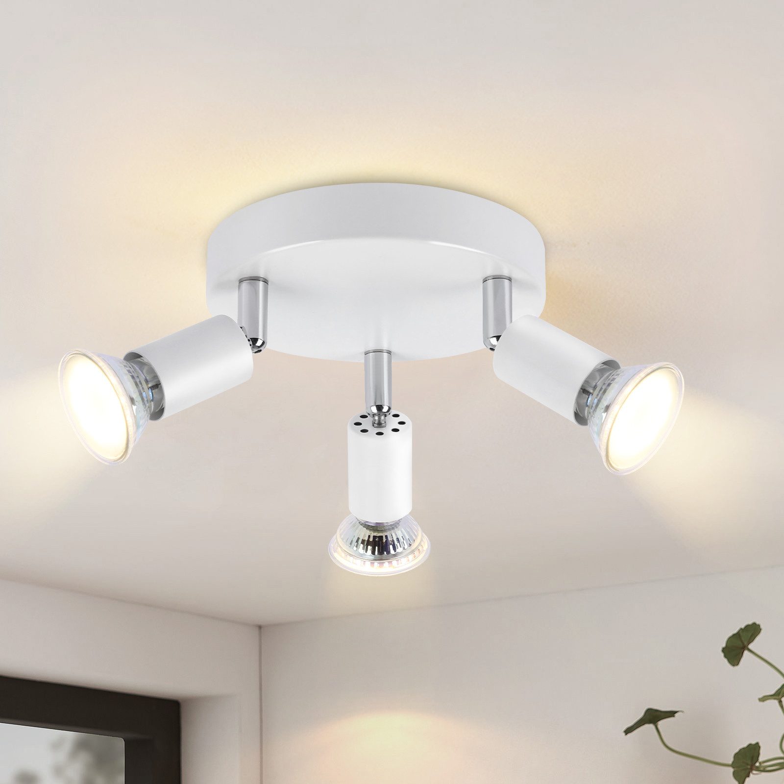 ZMH Deckenstrahler 2/3 Flammig 90° neigbar günstig online kaufen