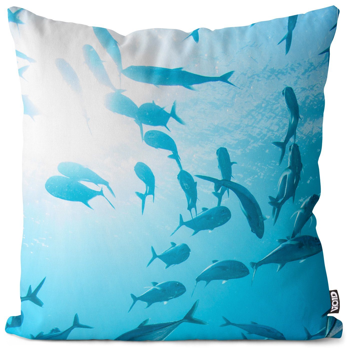 Urlaub Insel Aquari Essen Tauchen Seefahrt Fische Sommer Angeln Stück), Schwarm Schwimmen VOID Kissenbezug, Kochen Karibik Meer Italien Mittelmeer See (1 Sofa-Kissen Ocean