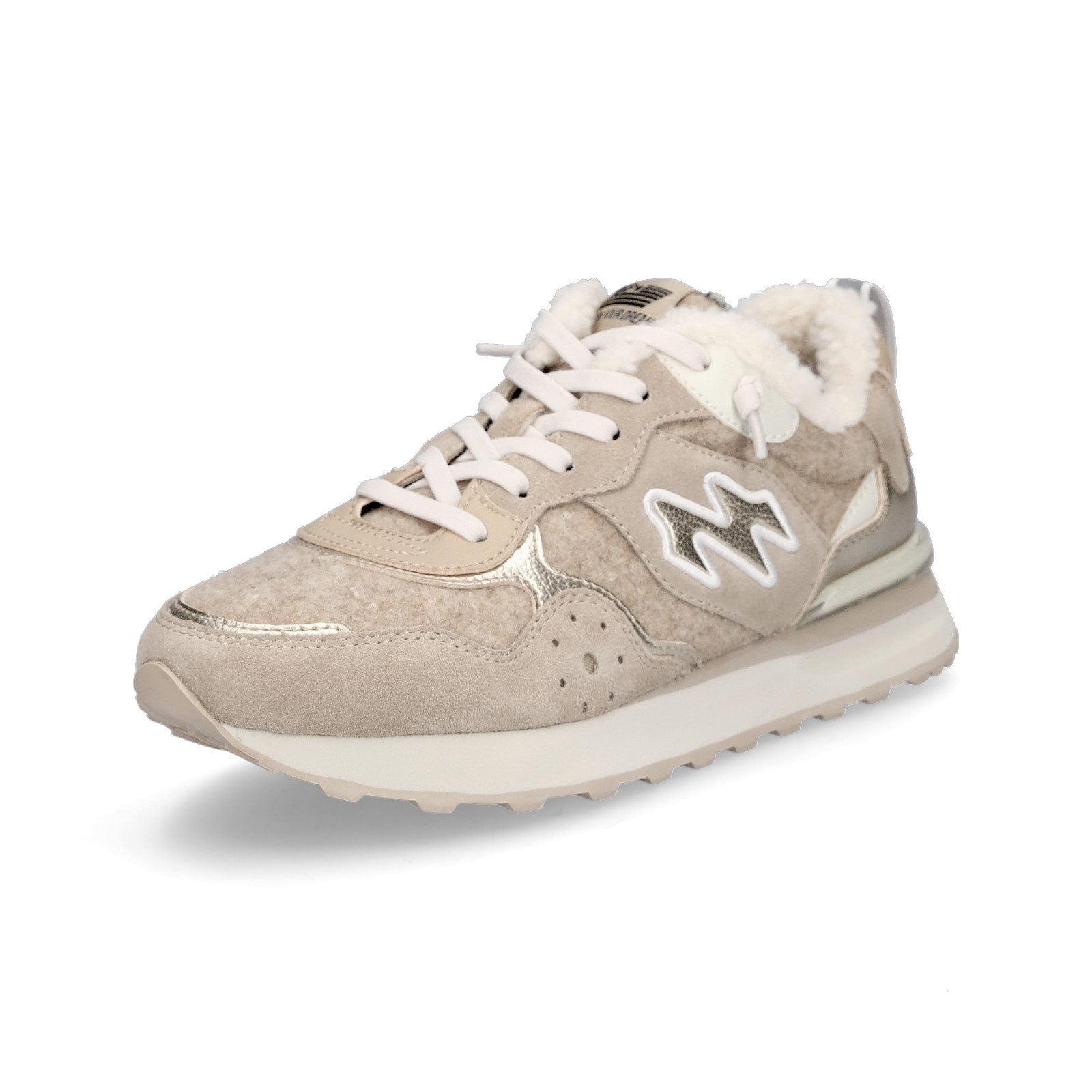Maripé Maripé Damen Кроссовки Amsterdam beige gold Кроссовки