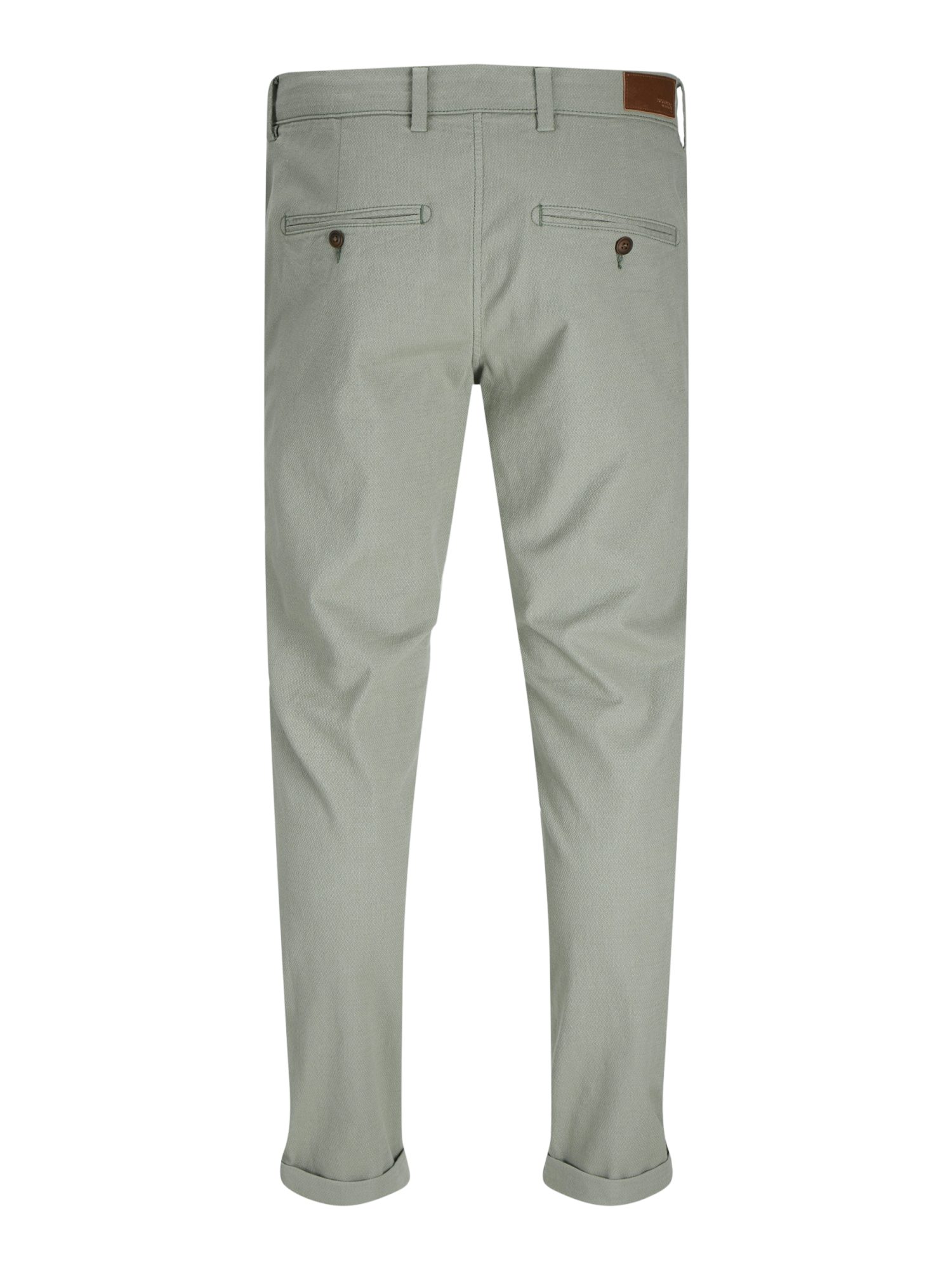 Jack & Jones Stoffhose ESS SPRING 2027 grau,Casual,Baumwolle,Strukturiert,Slim Fit,Mittel