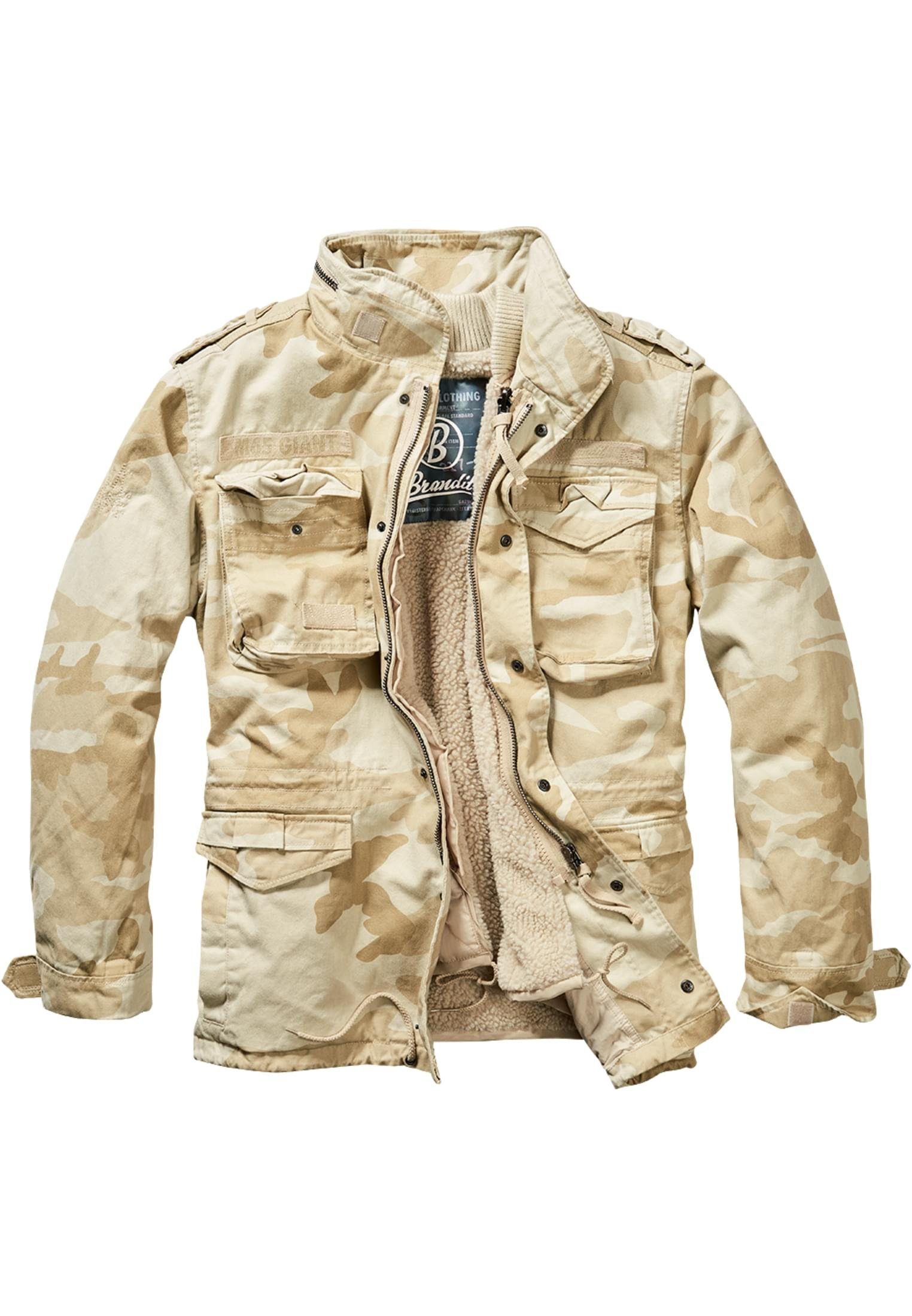 Giant camouflage Herren M-65 Brandit sand Jacket Wintermantel