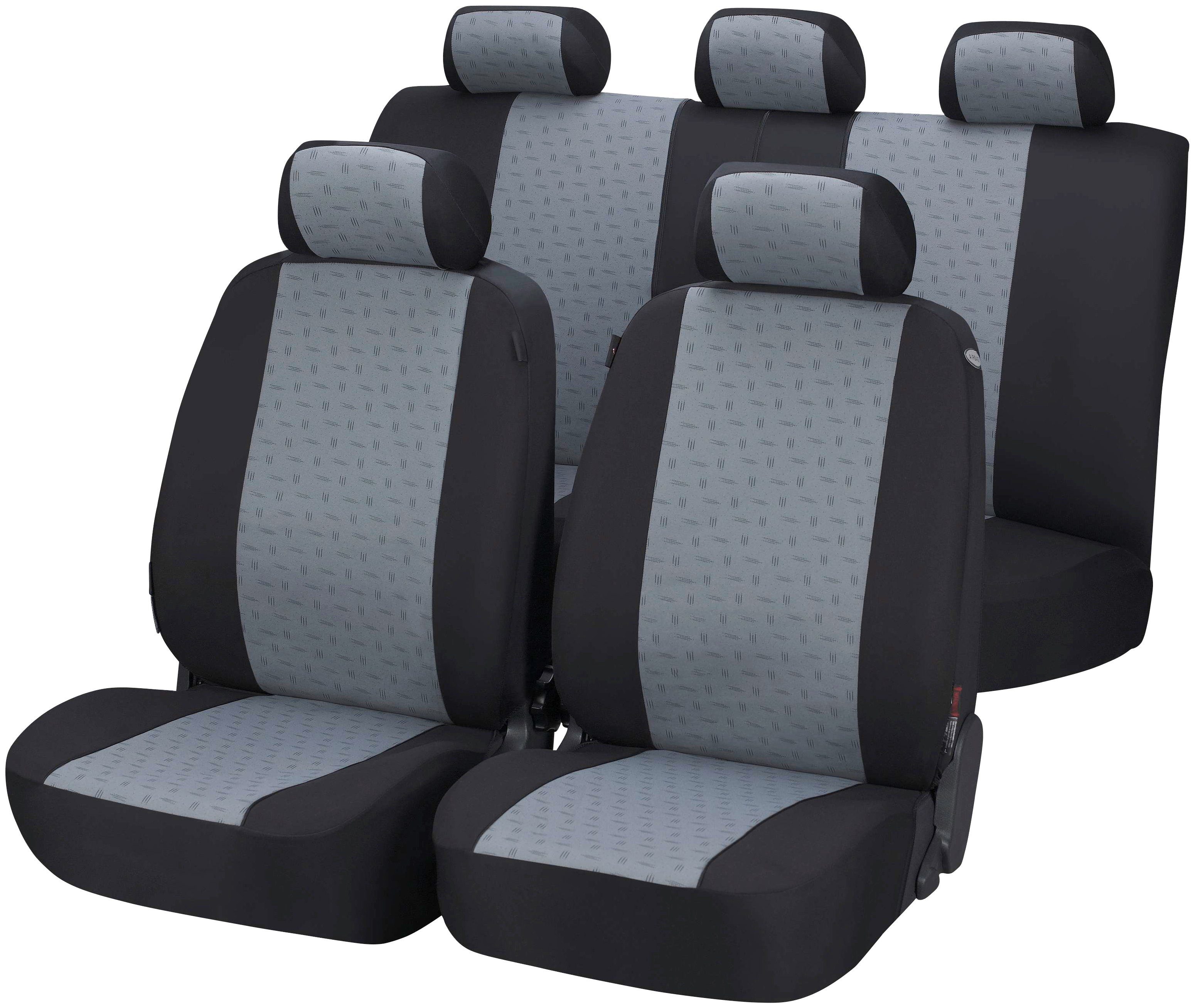WALSER Autositzbezug »Aversa«, (2 Einzelsitzbezüge für Sportsitze),  passgenau für VW Golf Sportsvan (AM1 AN1) 02/2014-Heute auf Rechnung