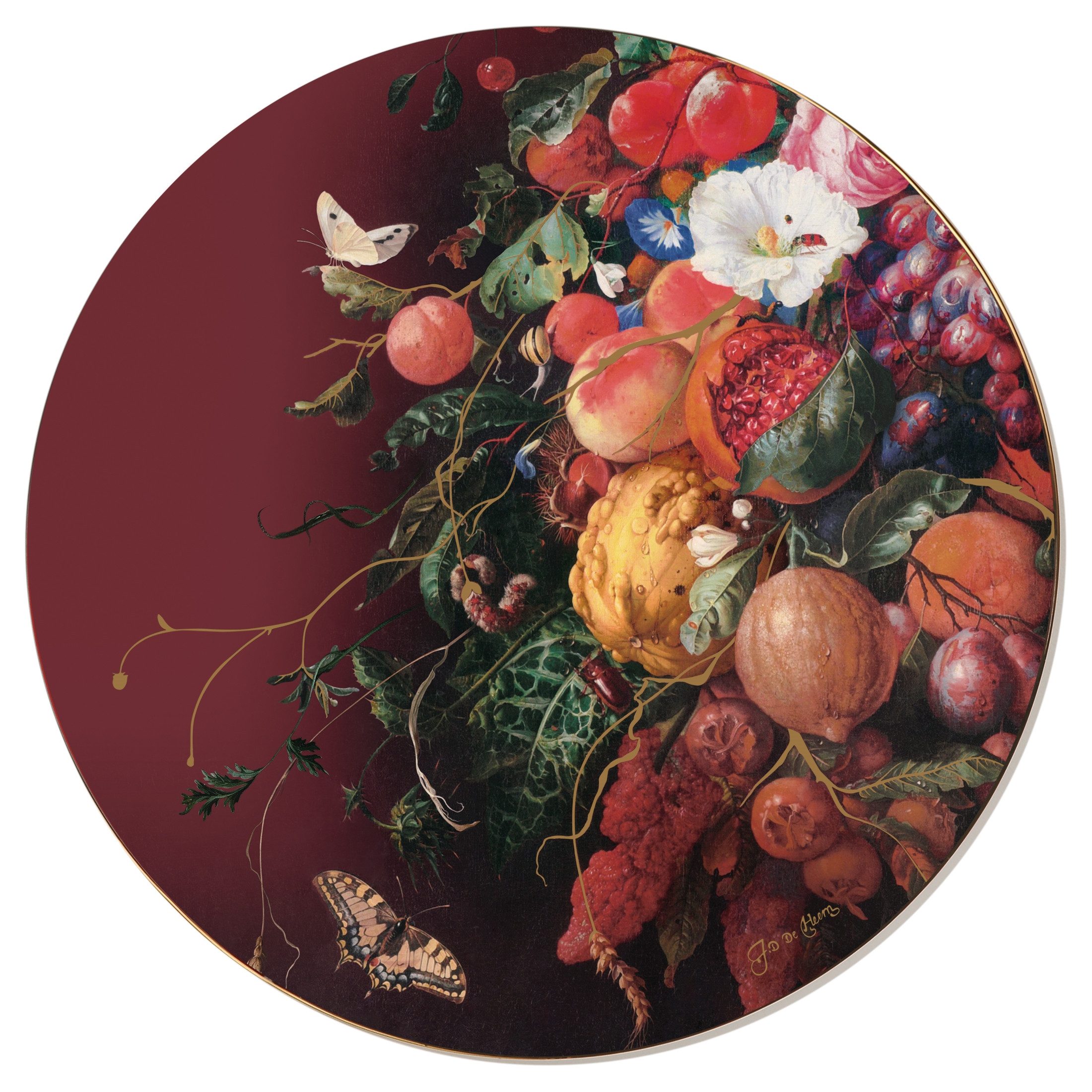 Goebel Wandbild Goebel Jan Davidsz de Heem - Girlande aus Blumen+Früchten Wandbild