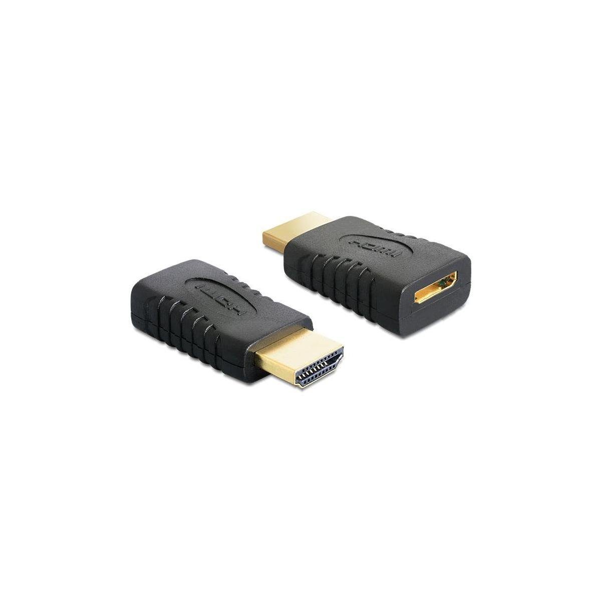 Delock Adapter High Speed HDMI zu Stecker Buchse C HDMI Computer-Kabel, A - HDMI-A