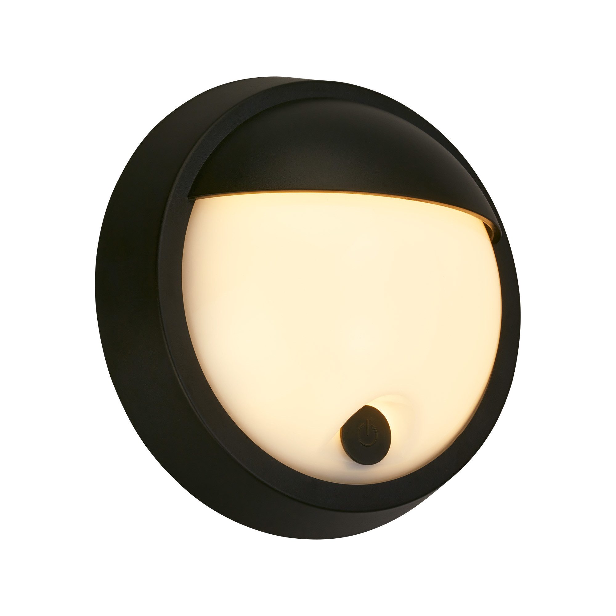 Briloner Leuchten Außen-Wandleuchte LED Außenlampe Aussen Hauswand Balkon Terasse, LED fest integriert, 2700K - Extra - Warmweiß, Außenleuchte, 17x7 cm, Schwarz, 4W, Aussen, Hauswand, Balkon Terrasse