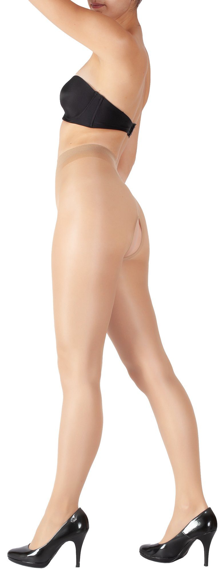 GIULIA Ouvert Strumpfhose 20 Den Strumpfhose mit offenem Schritt Intimbereich Offen 20 DEN (1 St)