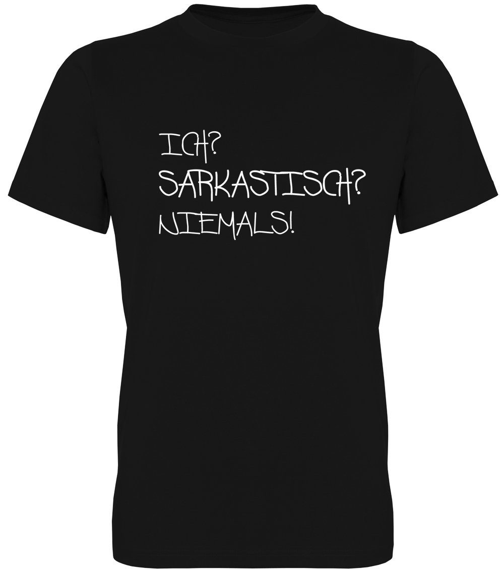 G-graphics T-Shirt Ich? Sarkastisch? Niemals! Herren T-Shirt, mit trendigem Frontprint, Aufdruck auf der Vorderseite, Spruch/Sprüche/Print/Motiv, für jung & alt