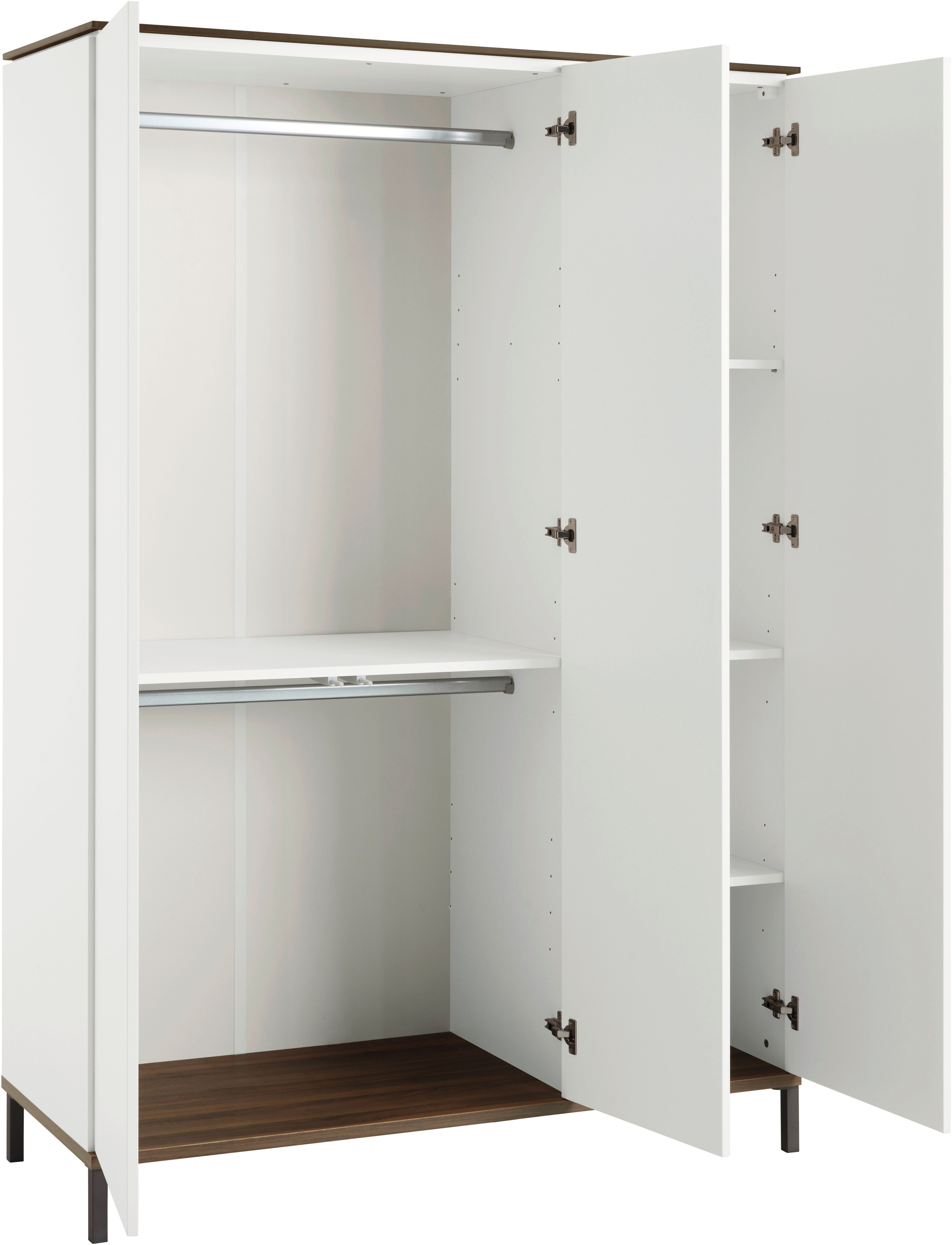 YUNY by PAIDI Kleiderschrank LOVELY ALIV inkl. Kleiderstangen und Einlegeböden Off-White, zertifizierte Qualität, Push-to-open