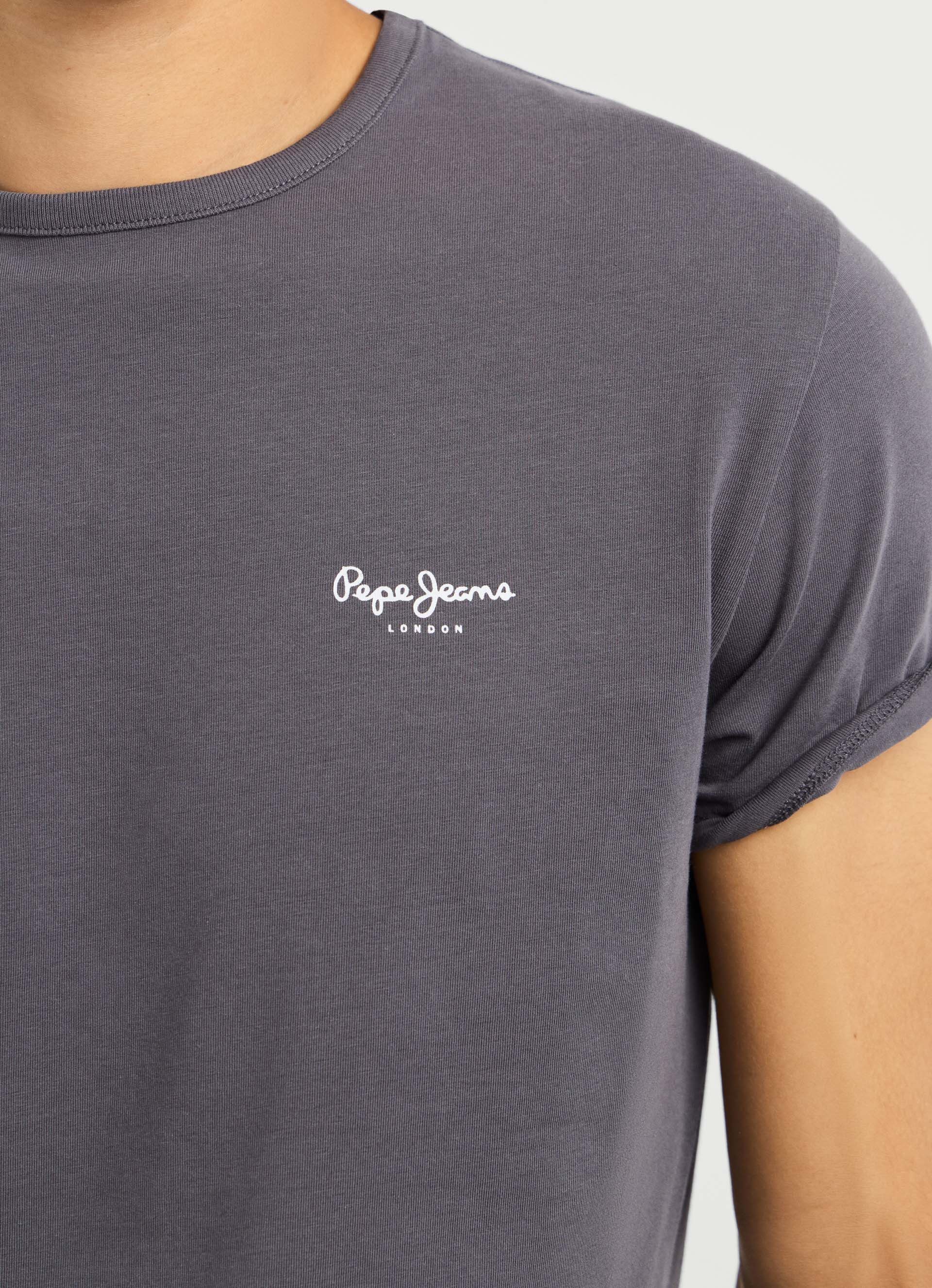 Pepe Jeans T-Shirt ORIGINAL BASIC 3N Rundhals mit kleinem Logodruck – Bild 3 von 5