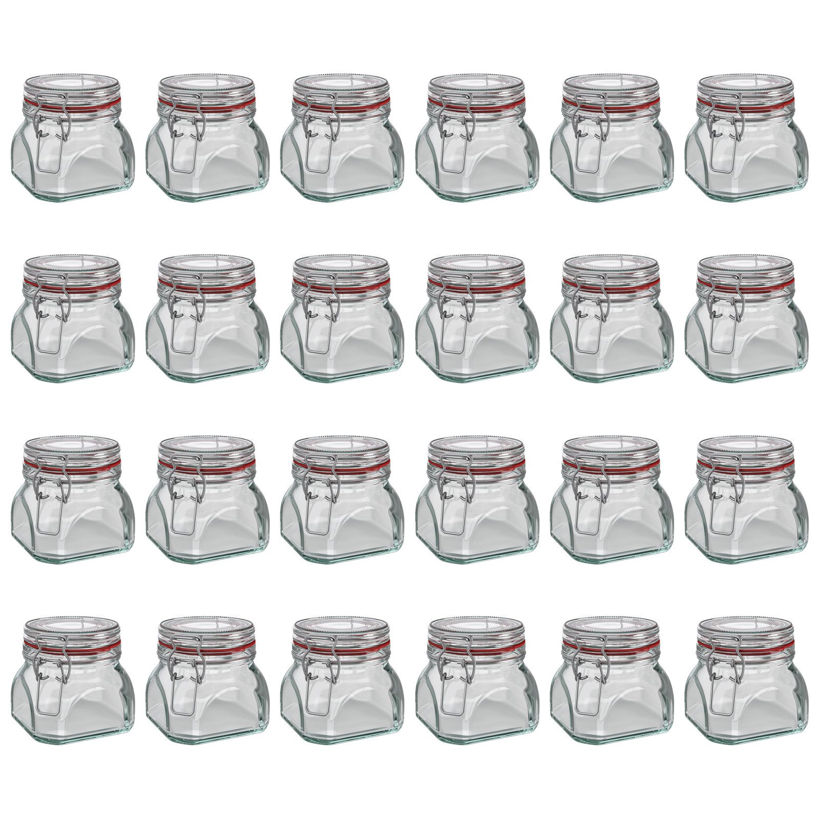 Wellgro Vorratsglas Einmachglas mit Bügelverschluss - 550 ml, (24-tlg). € 51,95