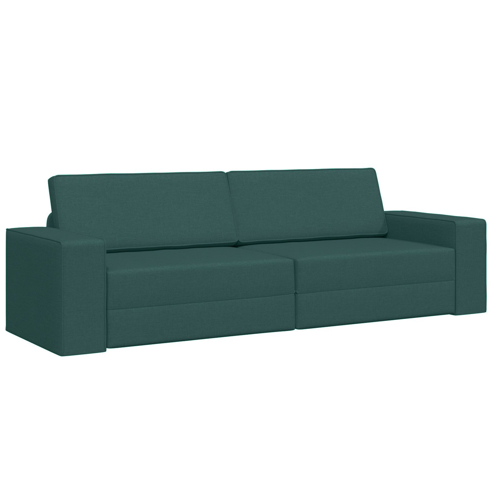 vidaXL Sofa Boden Schlafsofa 2-in-1 Dunkelgrün günstig online kaufen