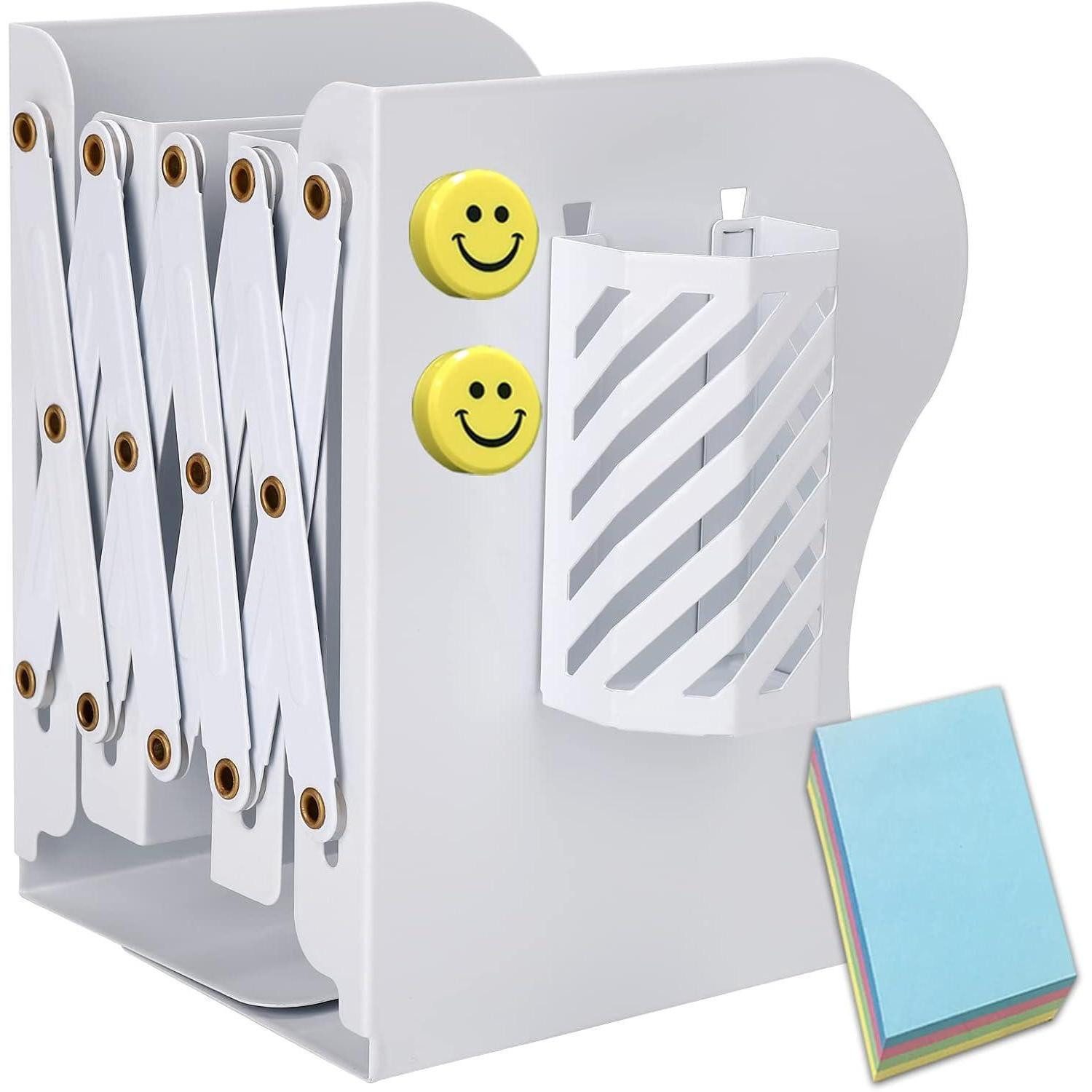 LuxusKollektion Buchstütze Buchstützen mit Stifthalter, verstellbare Bookends bis 19