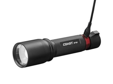 coast LED Taschenlampe, Extrem helle, starke taktische Leuchte, 1050 Lumen mit Akku & Batterie