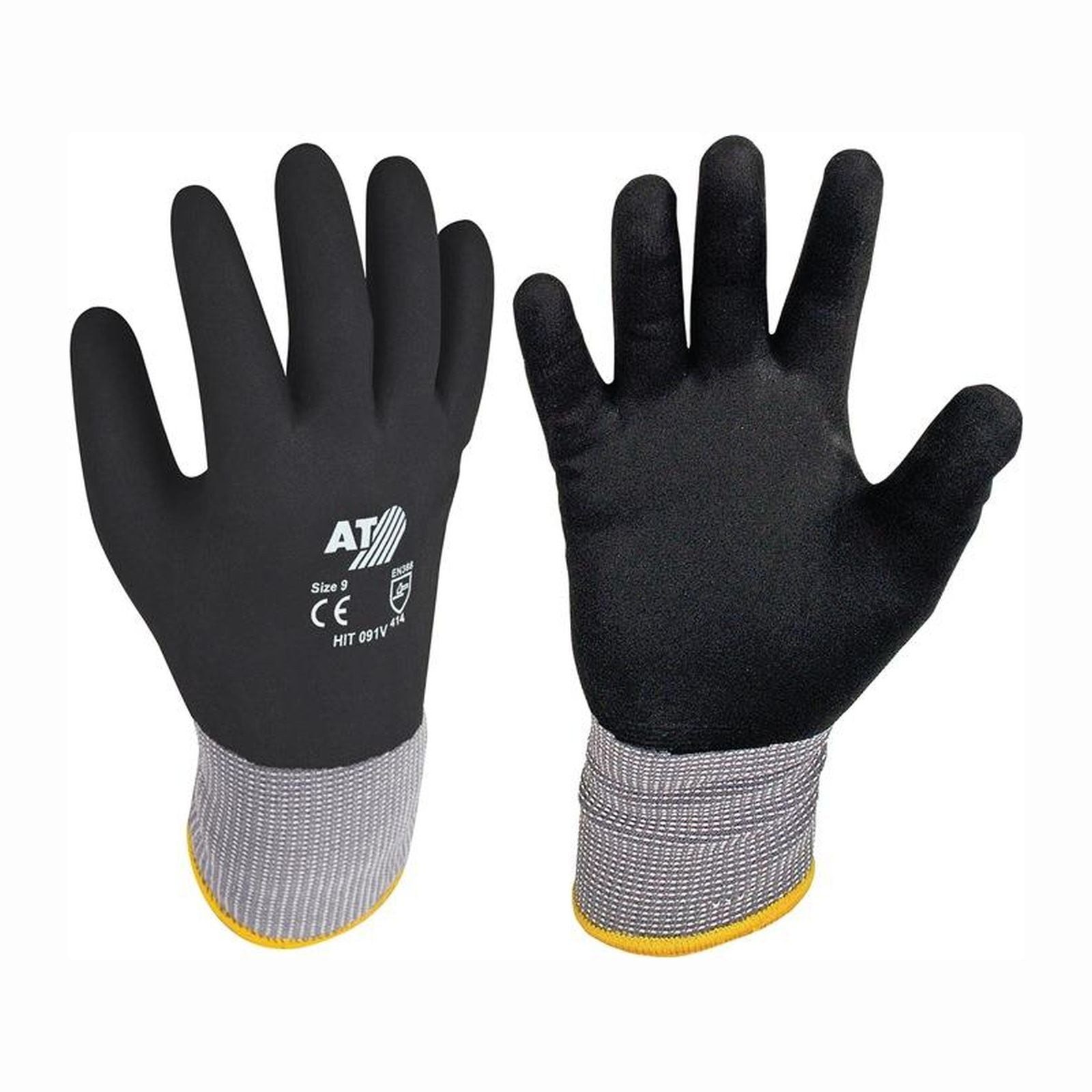 ASATEX Mechaniker-Handschuhe ASATEX Handschuhe Hit Flex V schwarz Gr. 10 - HIT091V/10